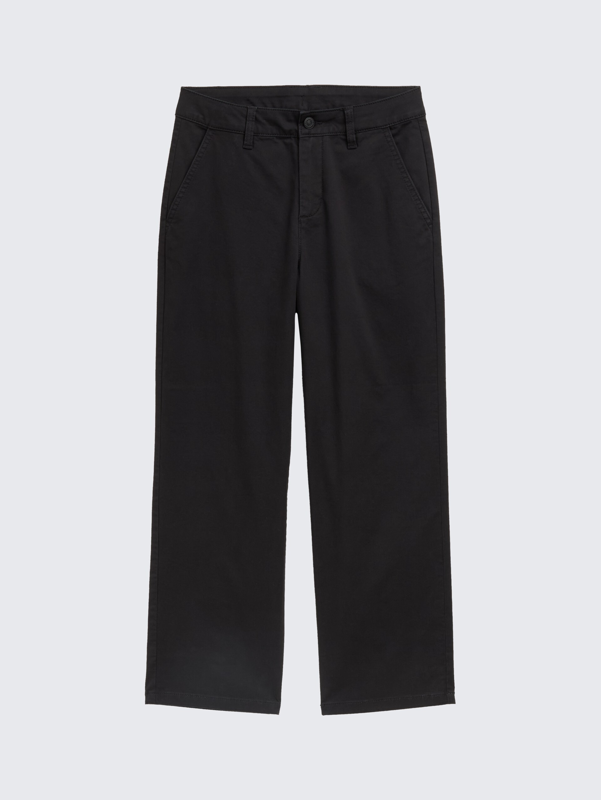 Baggy Fit Chino Hose - heavy black - Vorder-Produkt-Ansicht