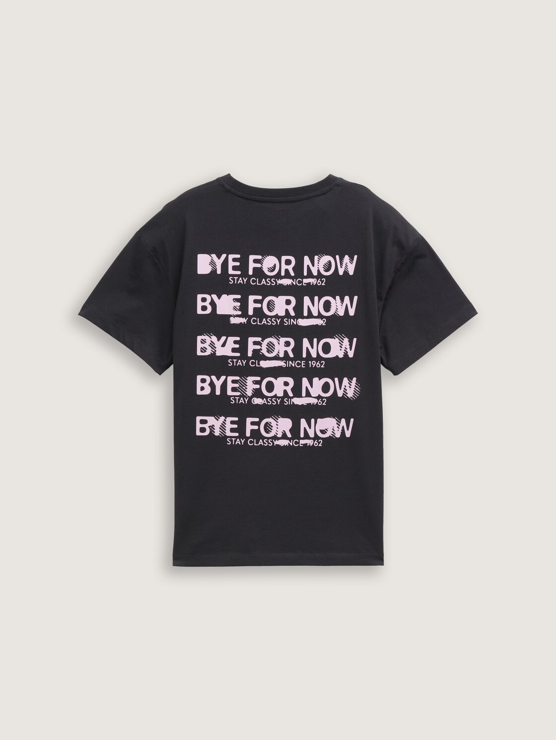 T-Shirt mit Print - heavy black