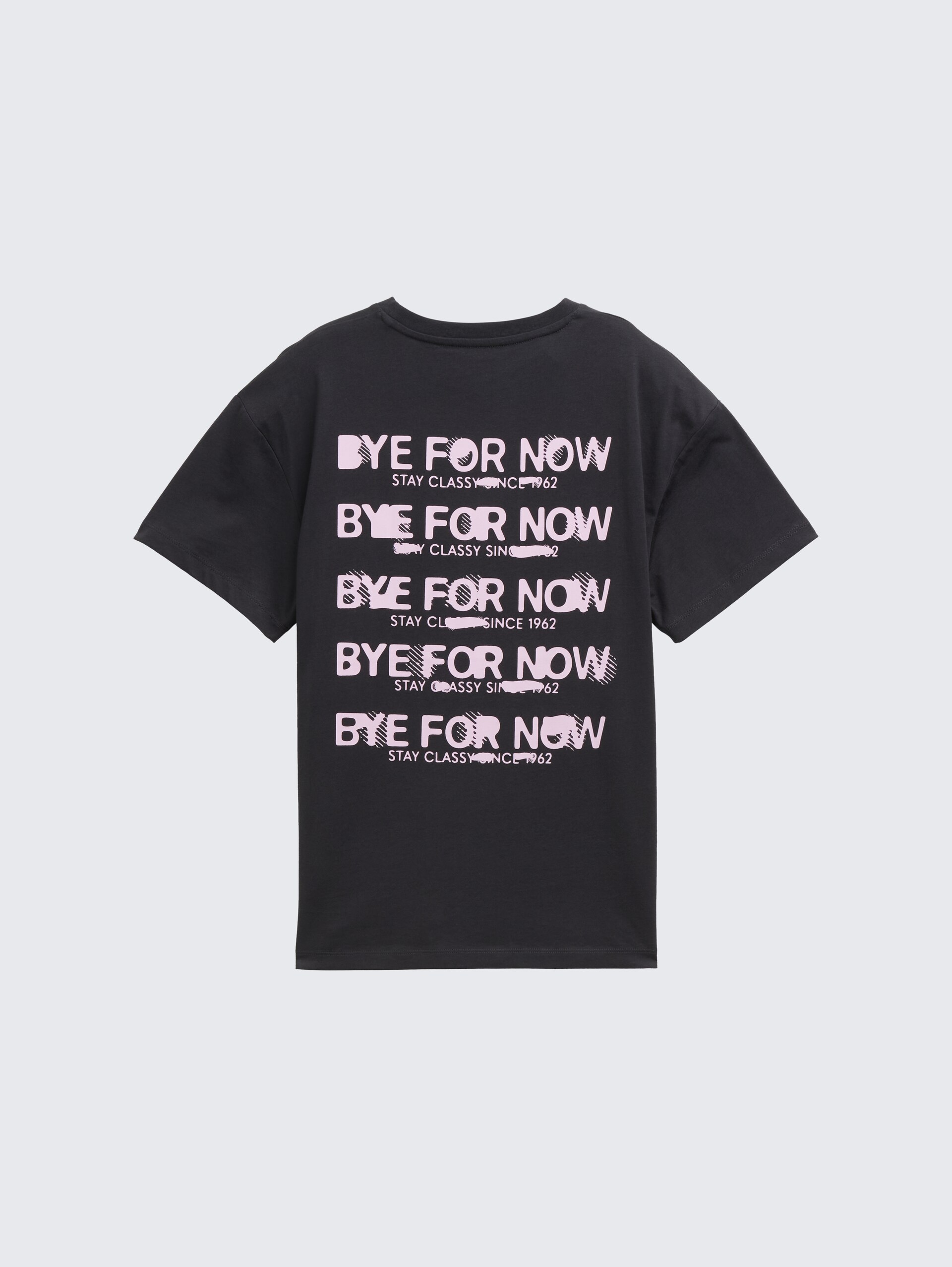 T-Shirt mit Print - heavy black