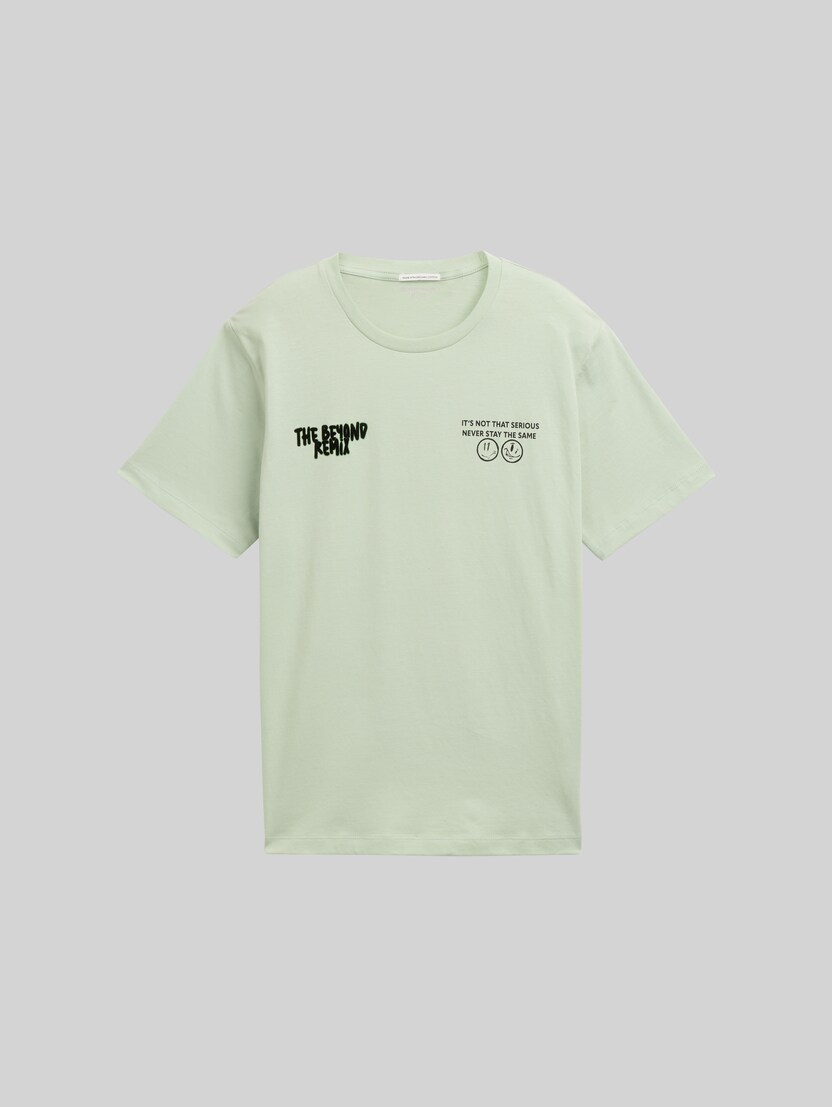T-Shirt mit Print von Teen Boys, light grayish green