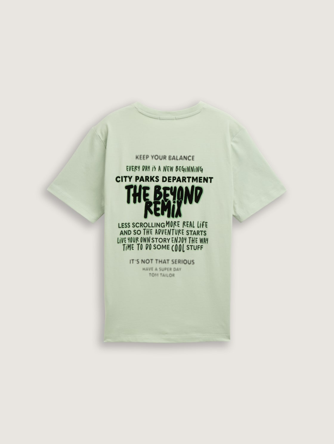 T-Shirt mit Print - light grayish green