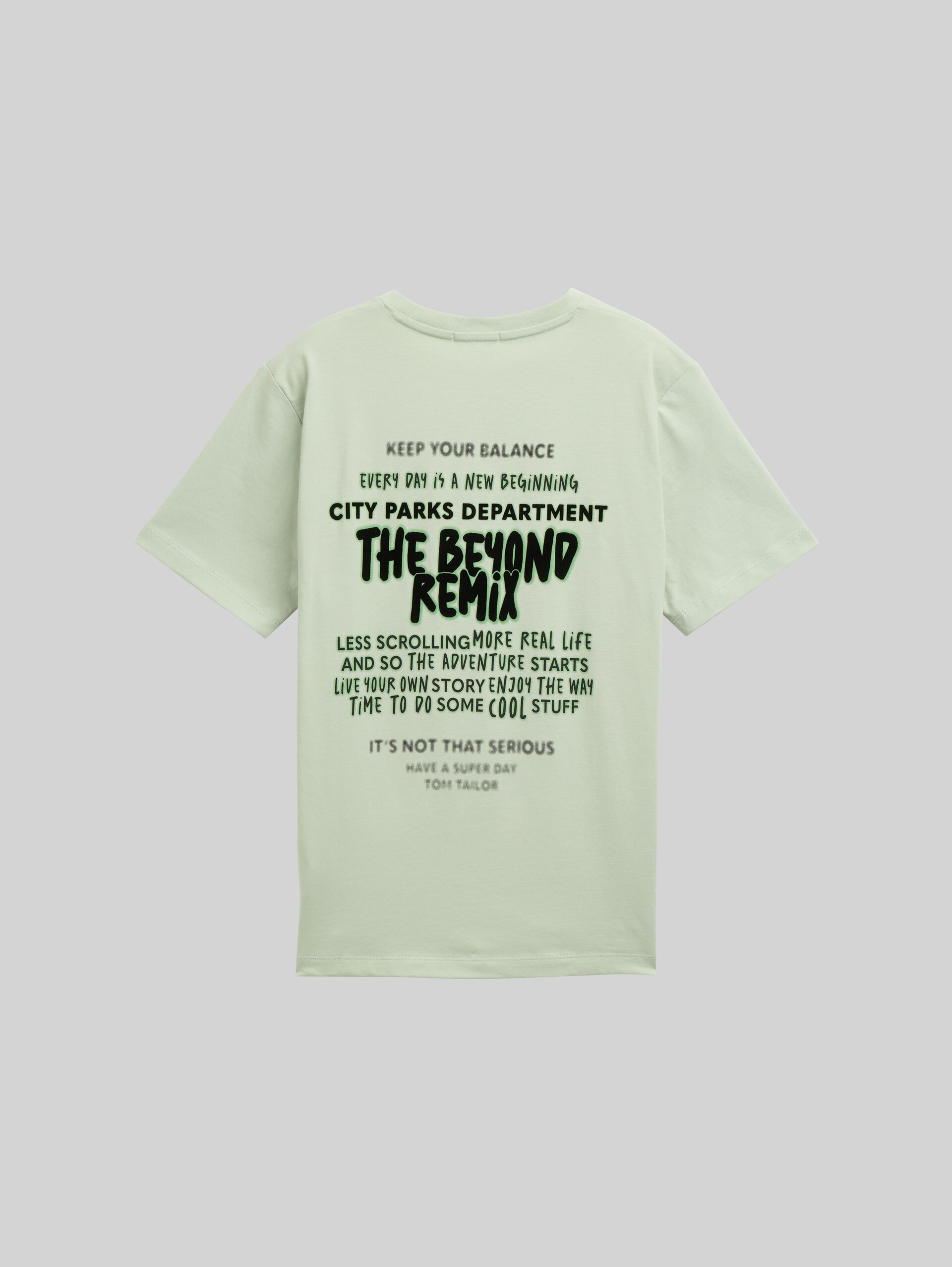 T-shirt with print - light grayish green