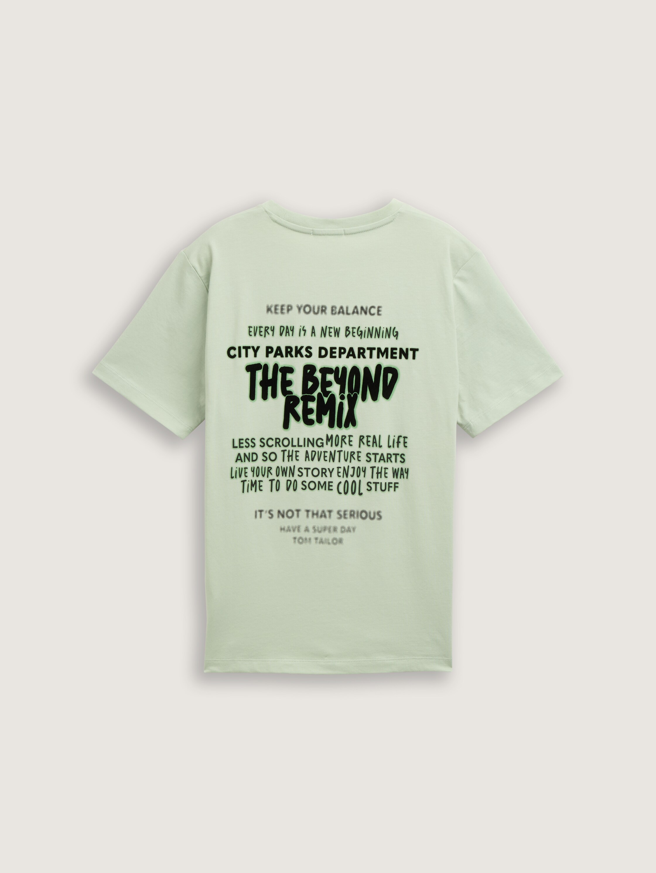 T-Shirt mit Print - light_grayish_green - 