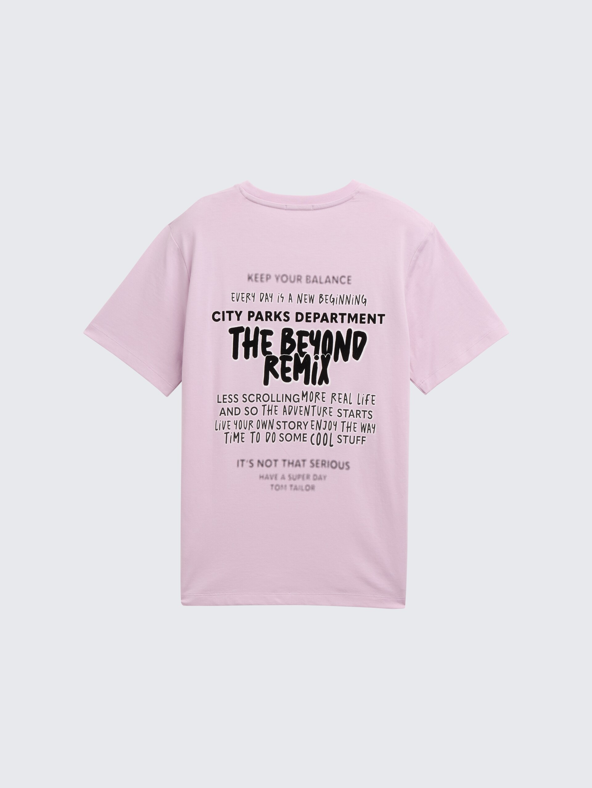 T-Shirt mit Print - grayish pink