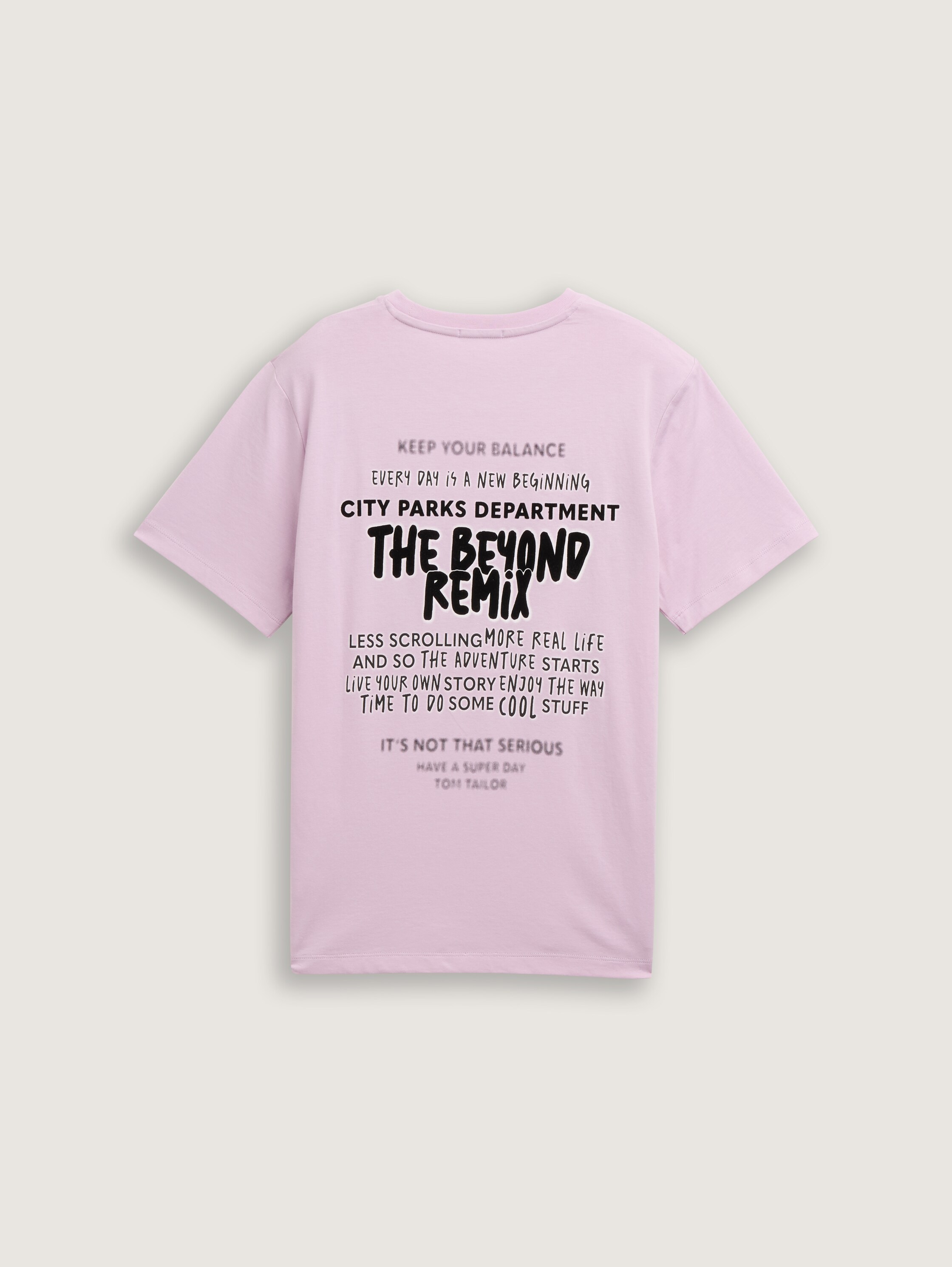 T-Shirt mit Print - grayish_pink - 