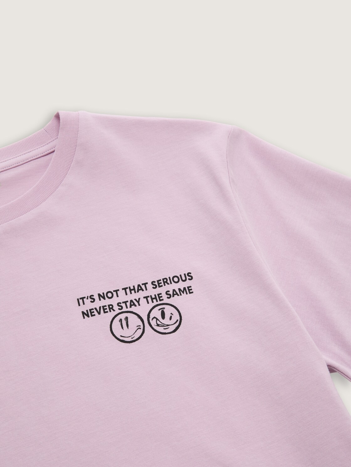 T-shirt with print - grayish pink - Detail model view