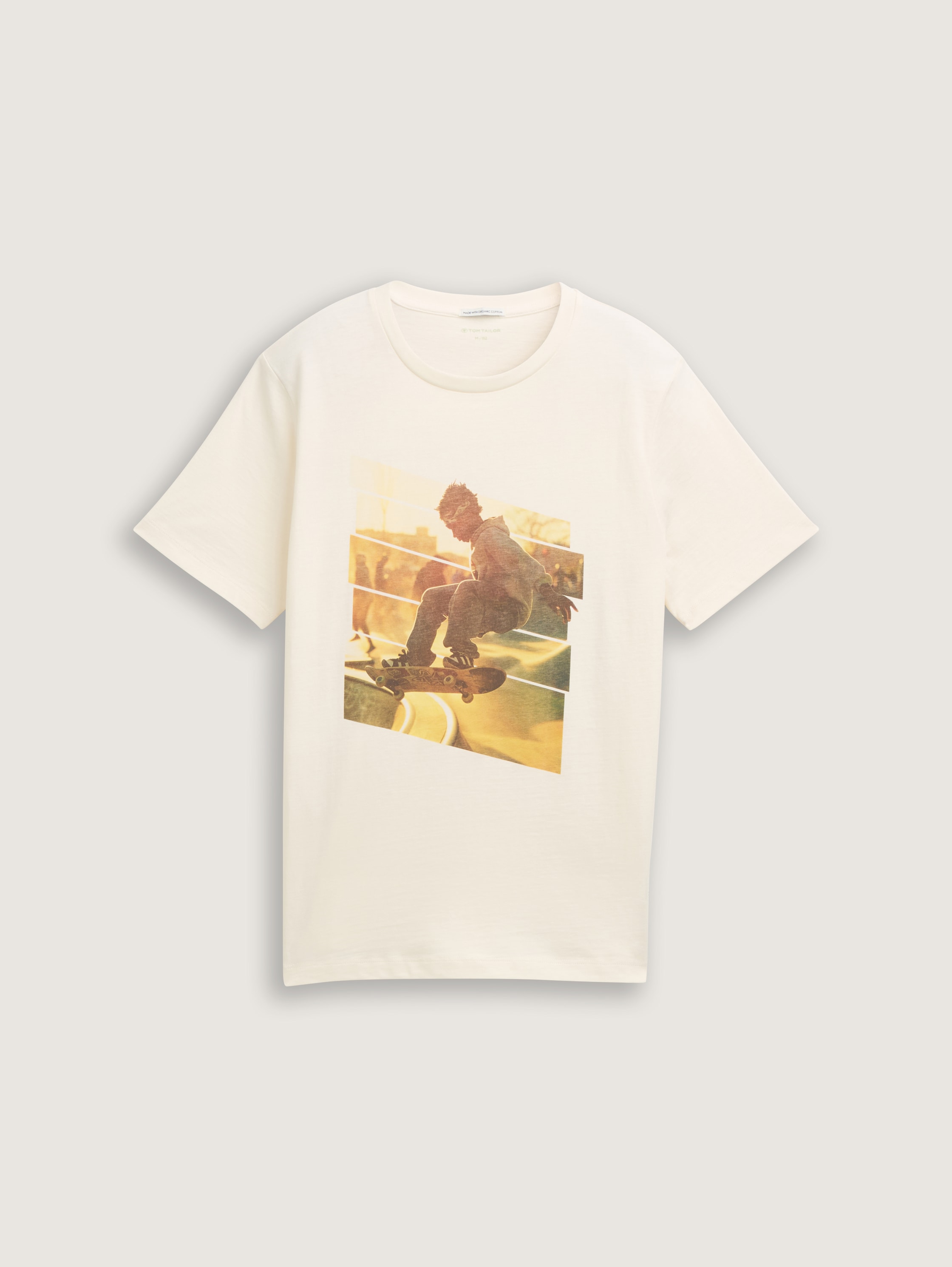 T-Shirt mit Print - wool_white - 