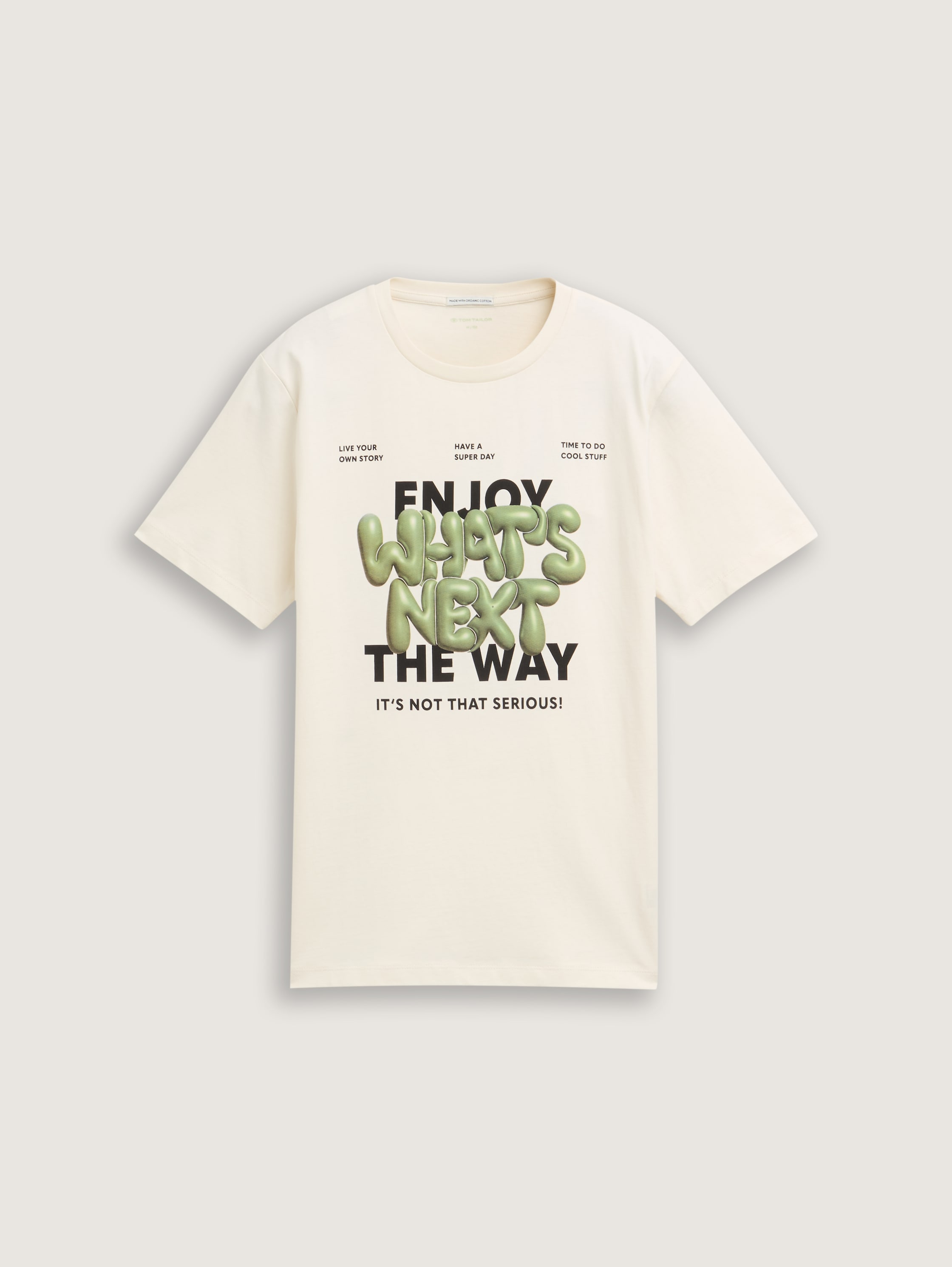 T-Shirt mit Print - wool_white - 