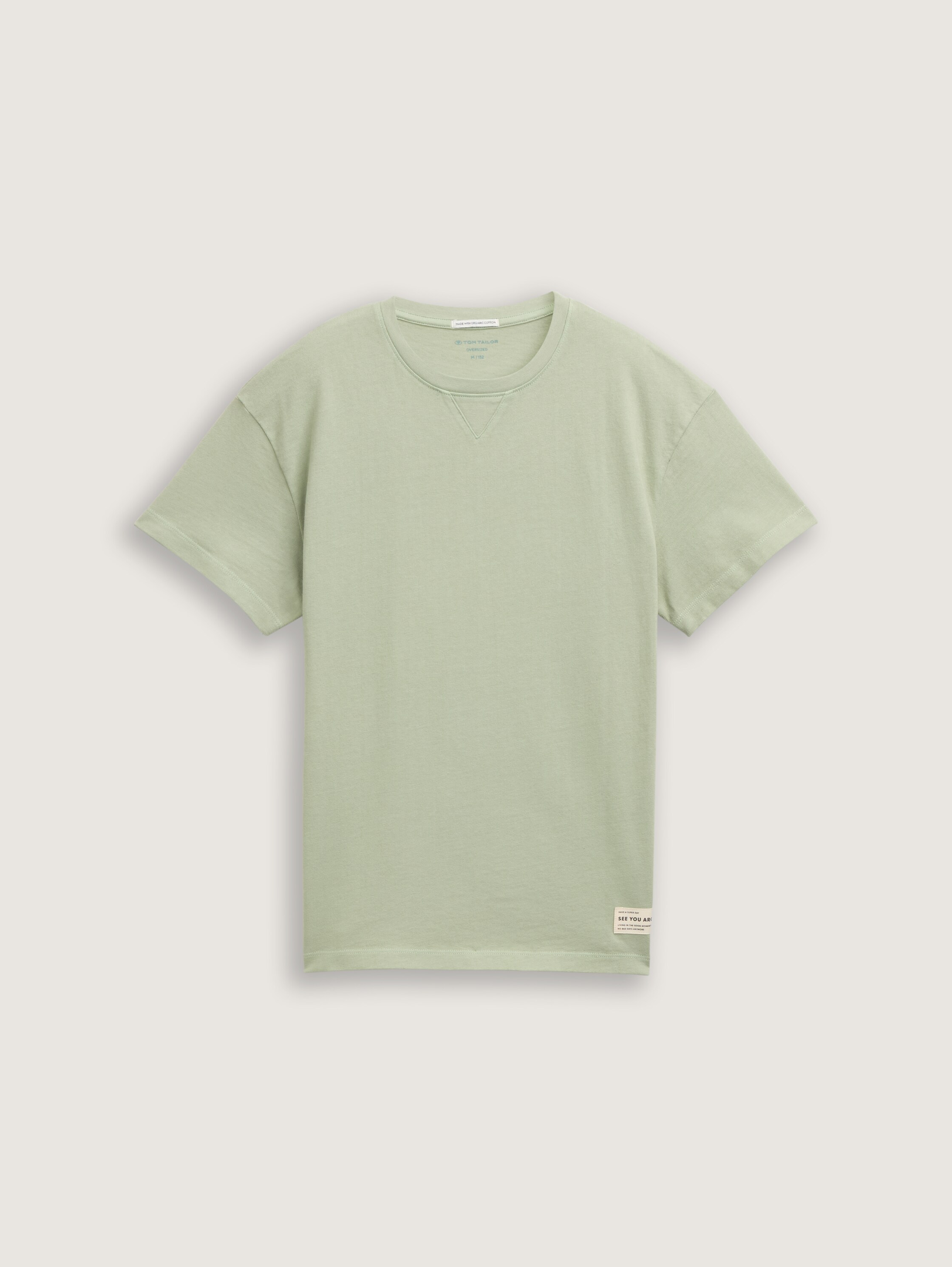 Oversized T-Shirt - light_grayish_green - 