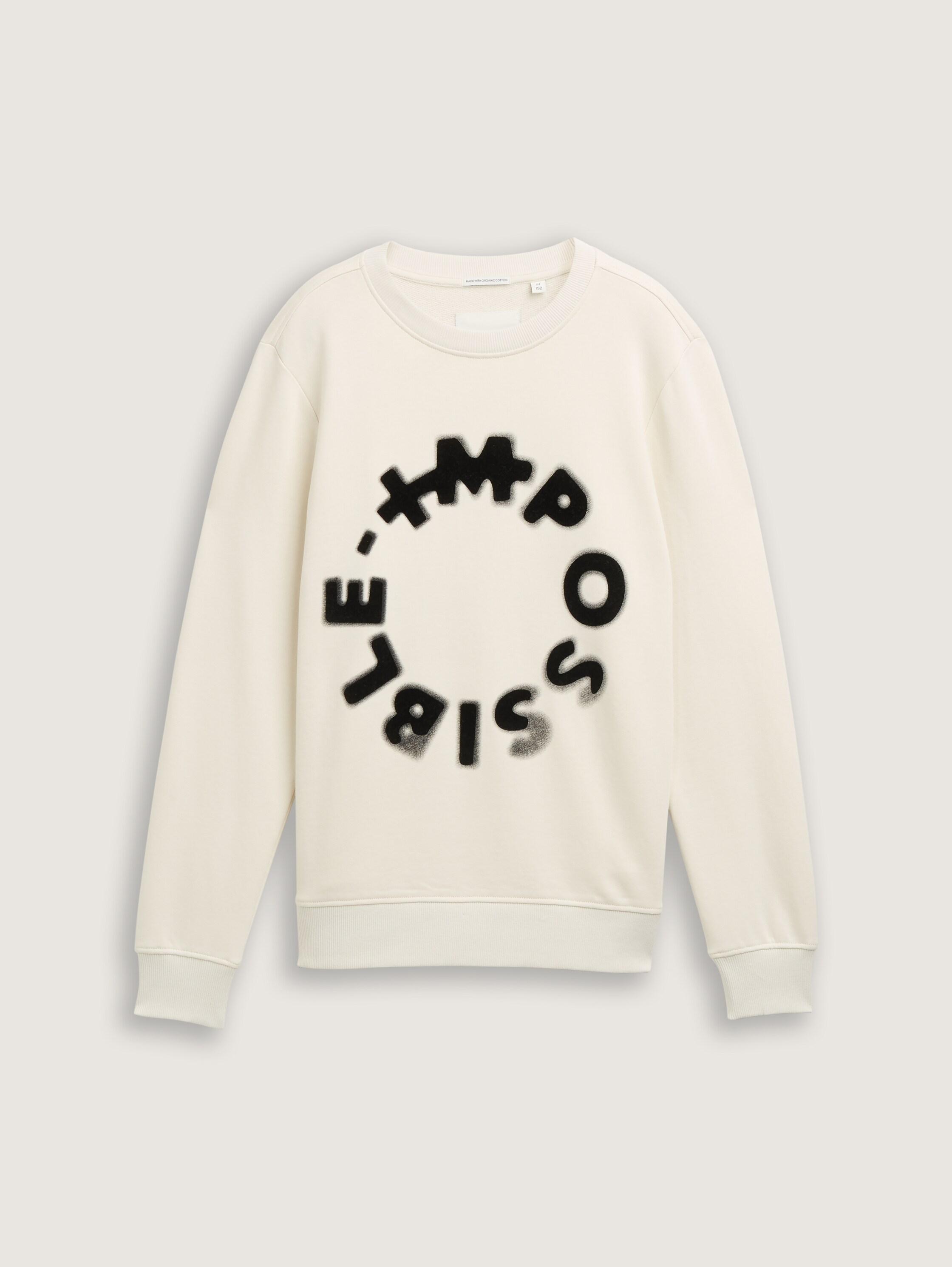 Sweatshirt mit Print - greyish_white - 