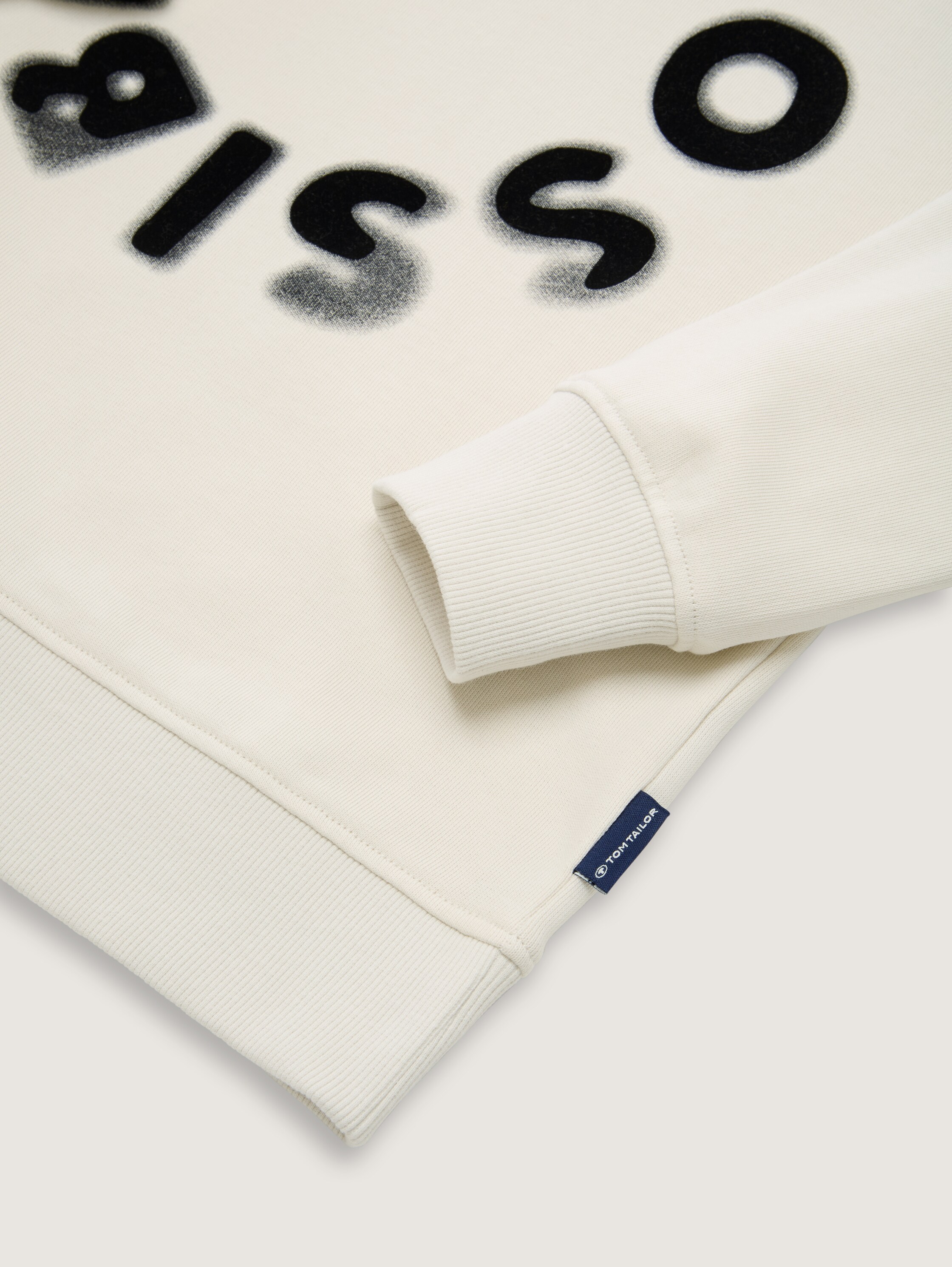 Sweatshirt mit Print - greyish_white - 