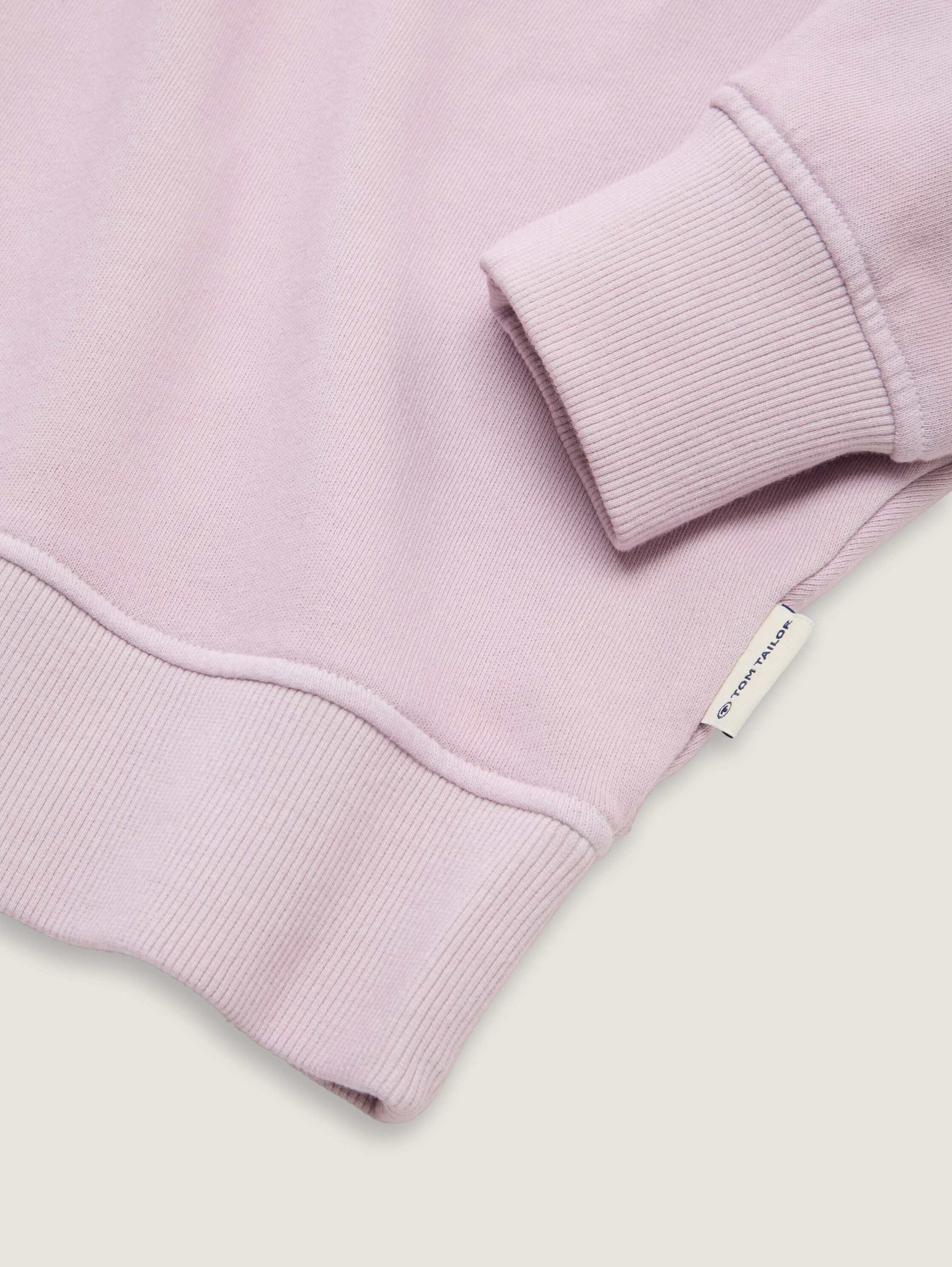 Oversize Sweatshirt mit Brusttasche - grayish_pink - 