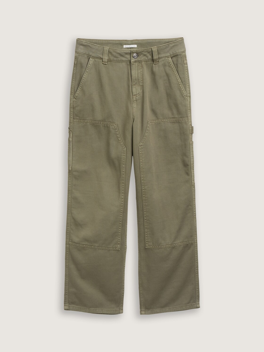 Baggy Utility Hose - Dusty Olive Green - Vorder-Produkt-Ansicht