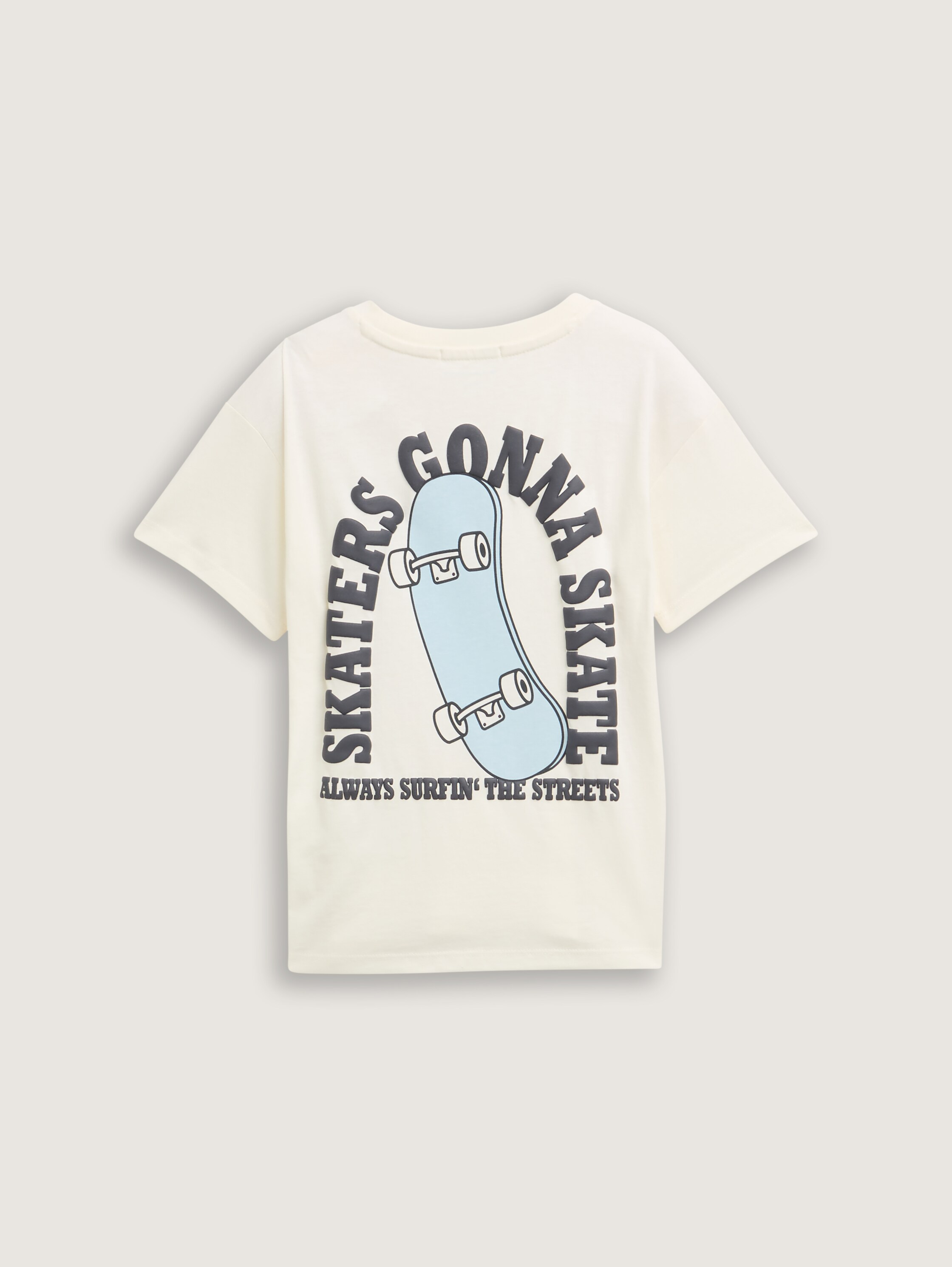 Oversize T-Shirt mit Print - wool_white - 