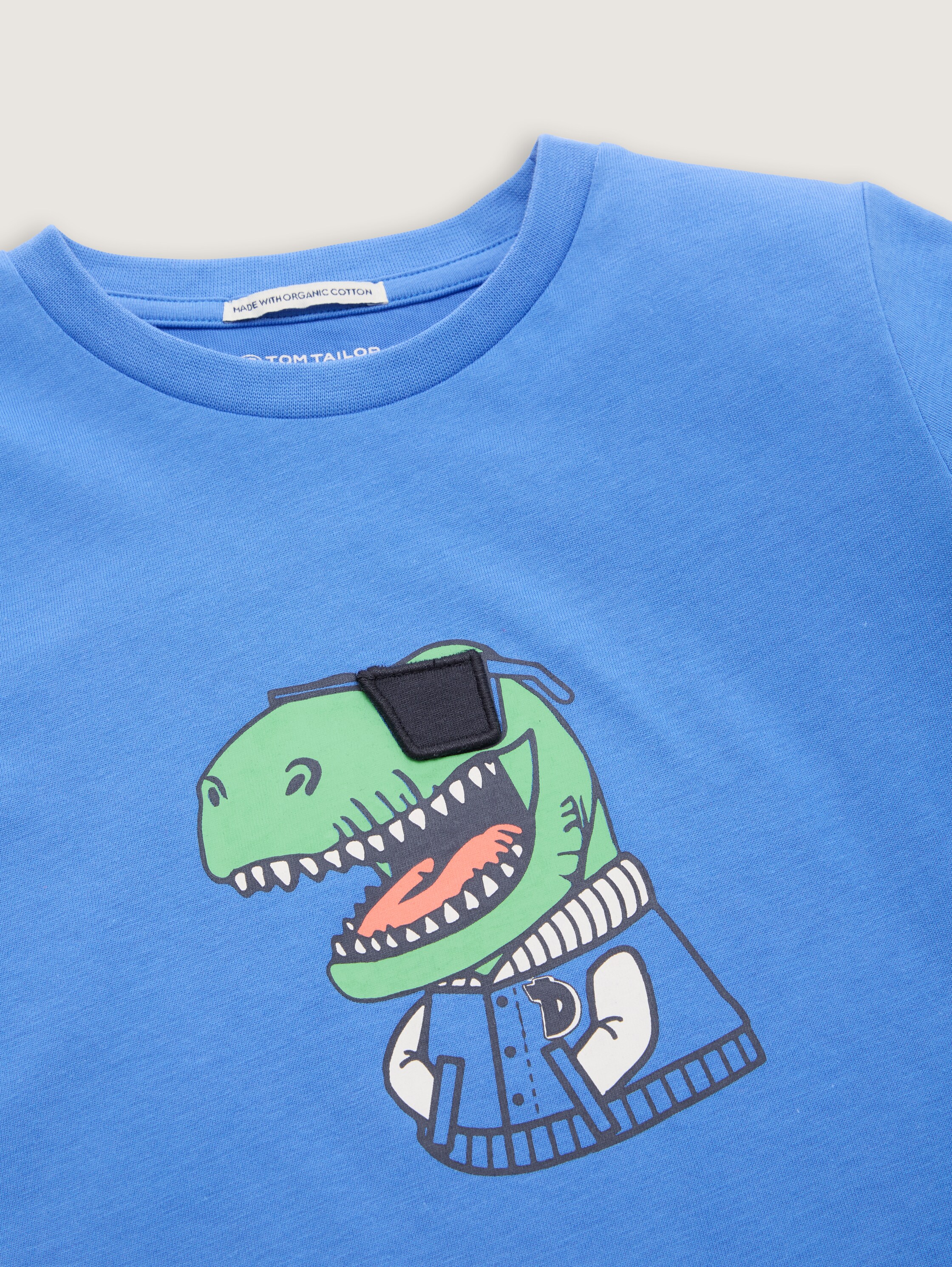 T-Shirt mit Print - soft_mid_blue - 