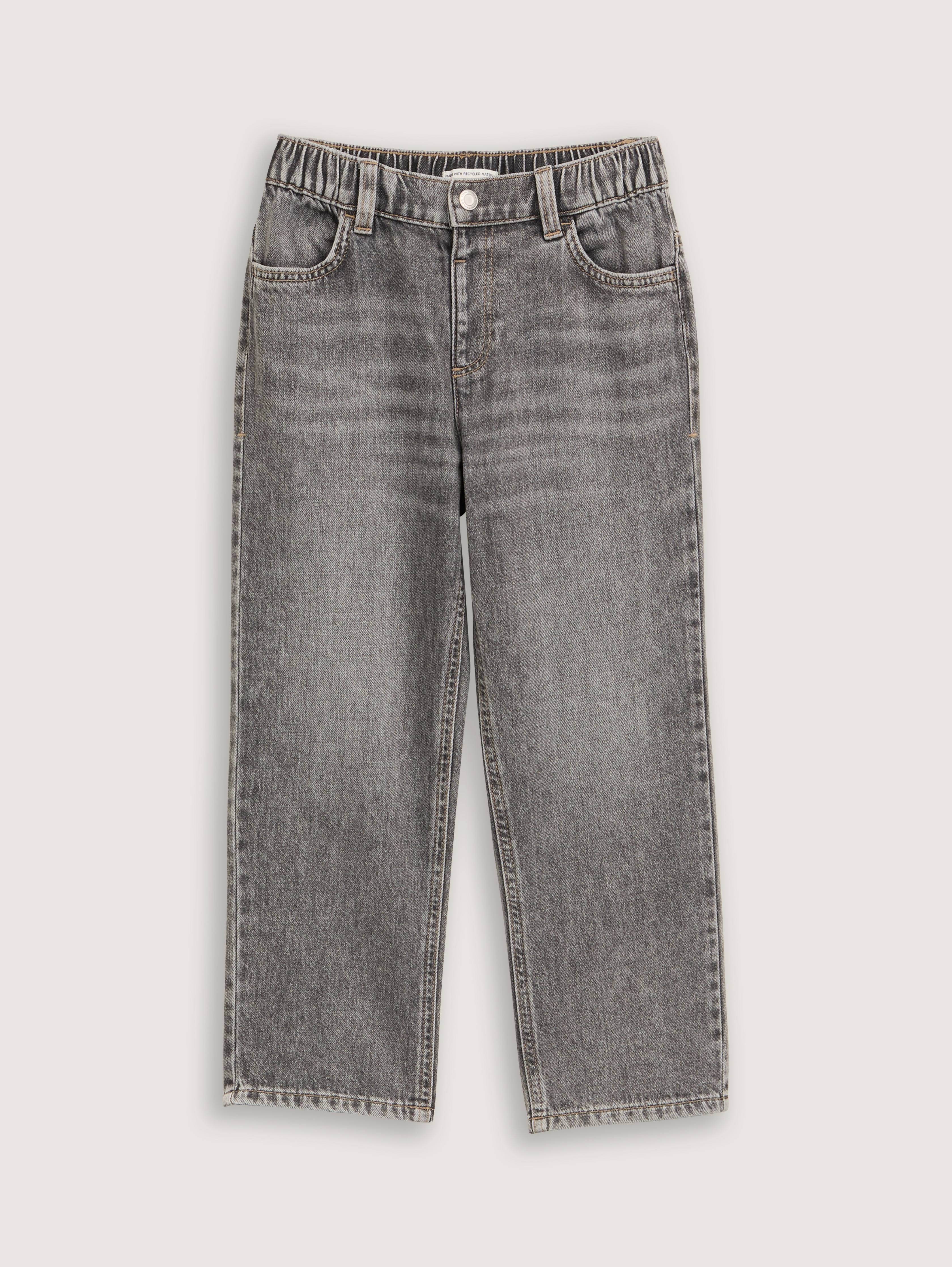 Baggy Fit Jeans von Mini Boys, grey denim