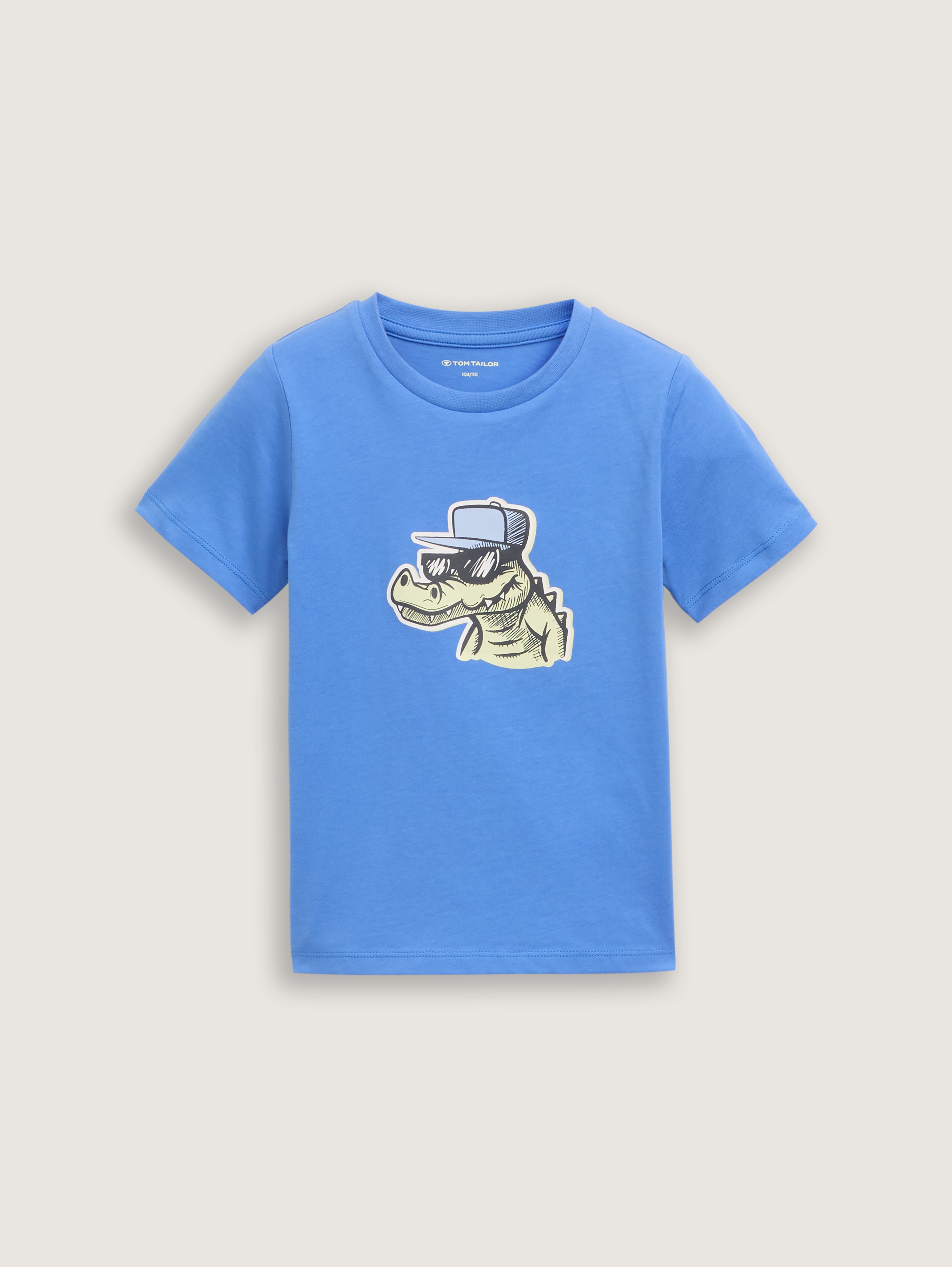 Glow-in-the-Dark T-Shirt von Mini Boys, soft mid blue