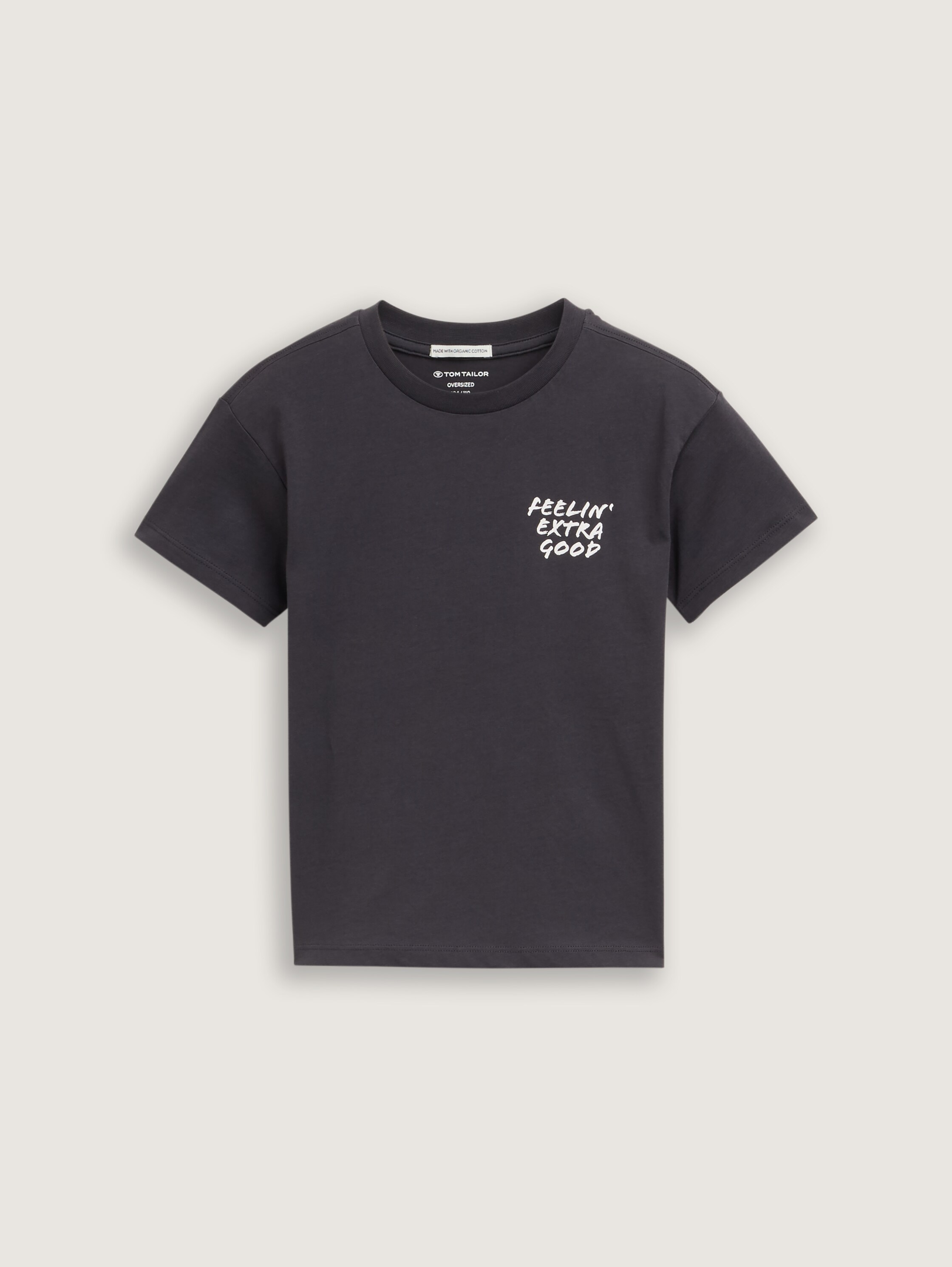 Oversize T-Shirt mit Print - coal_grey_1 - 