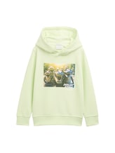 Sélectionné, Sweat à capuche imprimé par Tom Tailor, verdoyant