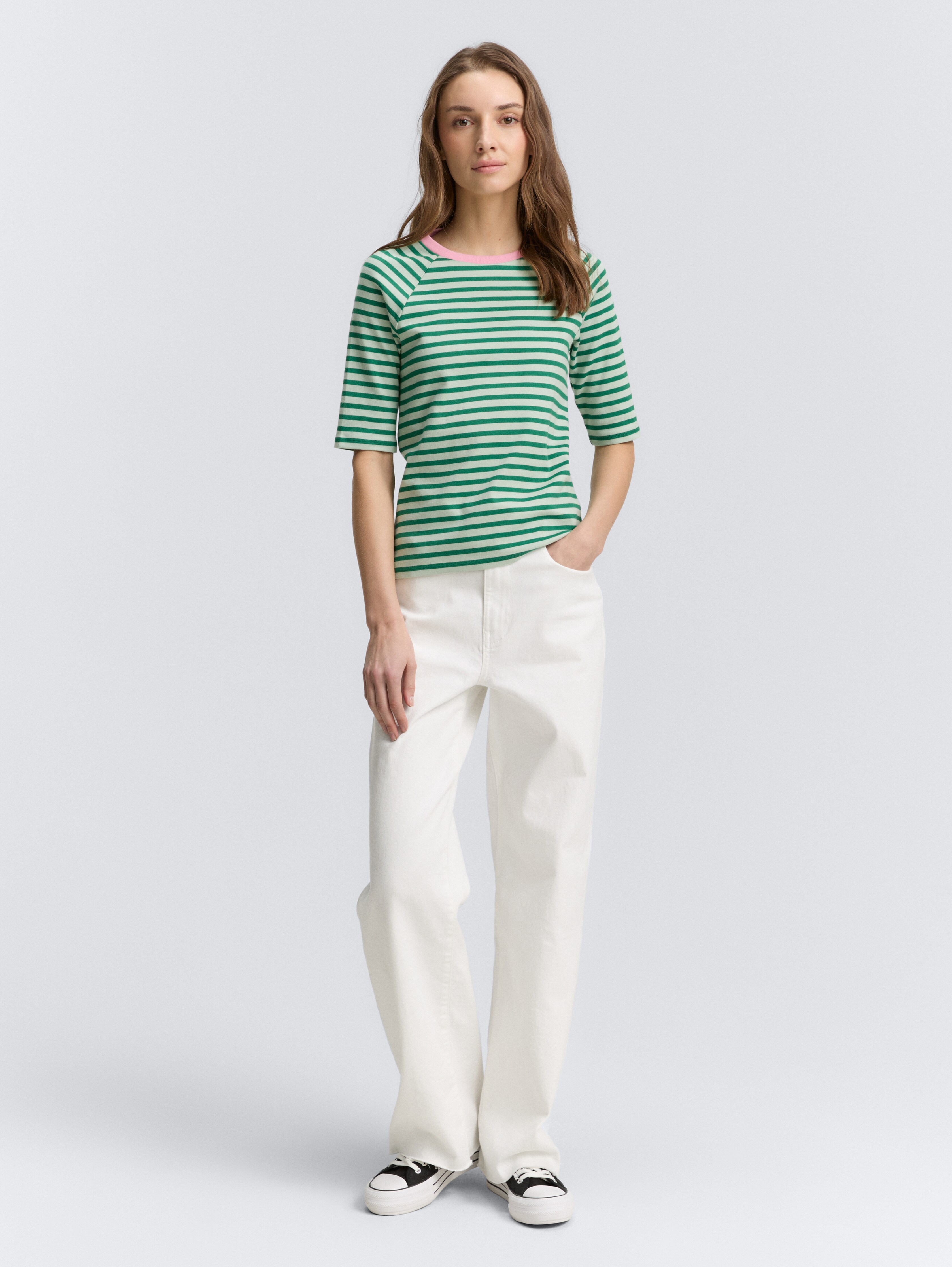 T-shirt with striped pattern by Tom Tailor