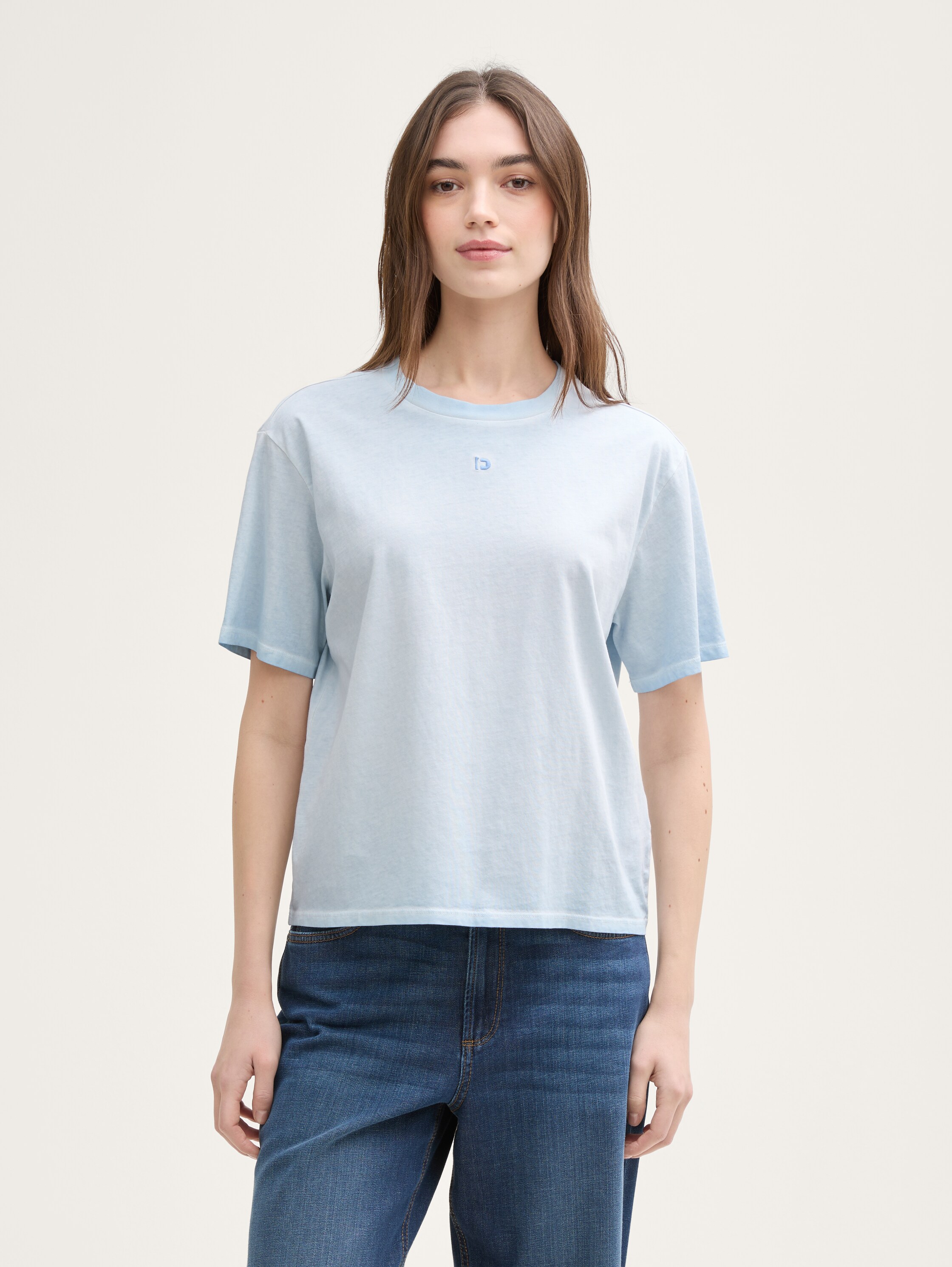 Boxy Fit T-Shirt - dusty_sky_blue - 