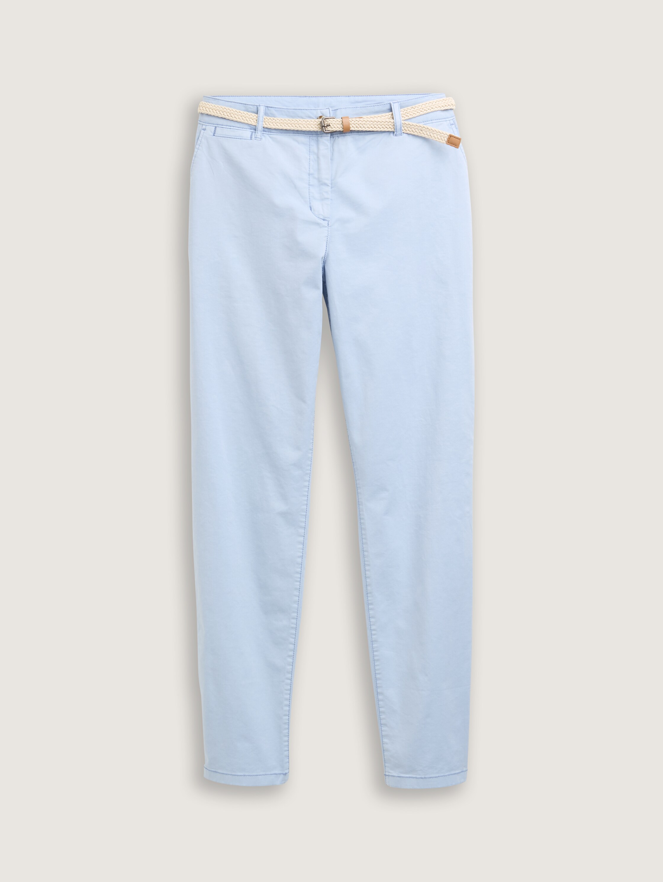 Slim Chino Hose mit Gürtel - 2
