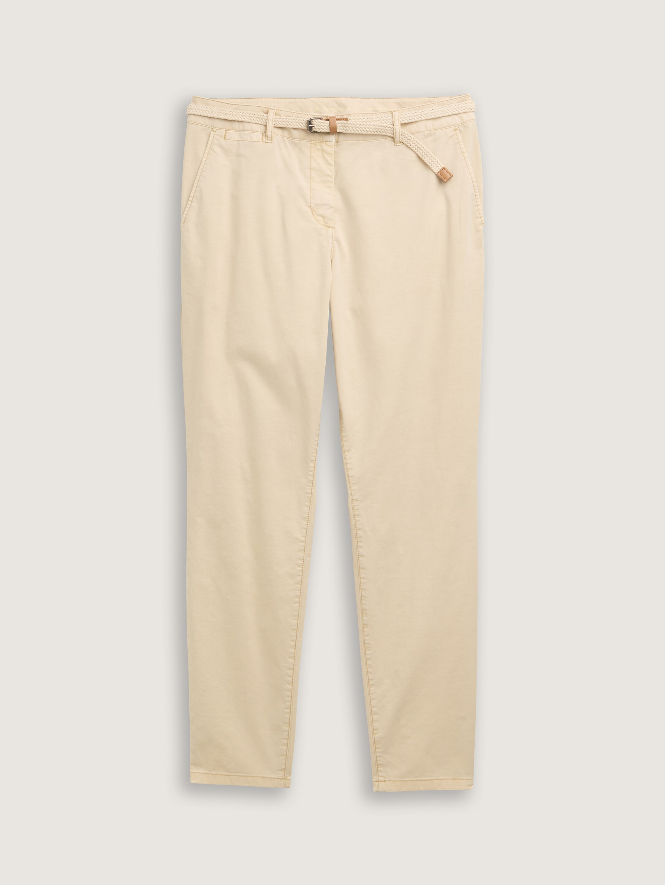Slim Chino Hose mit Gürtel - 3
