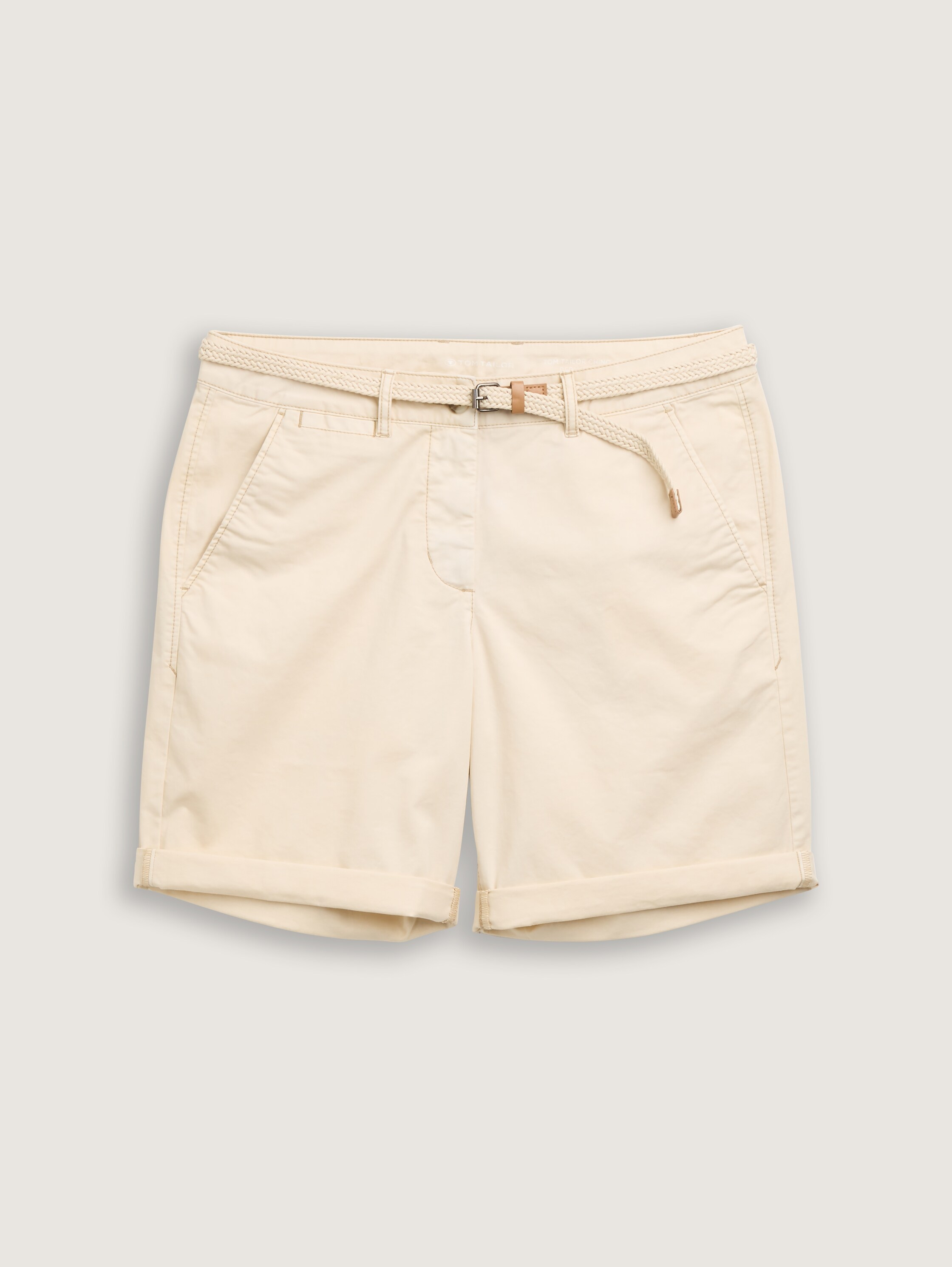 Chino Bermuda Shorts mit Gürtel - summer_beige - 