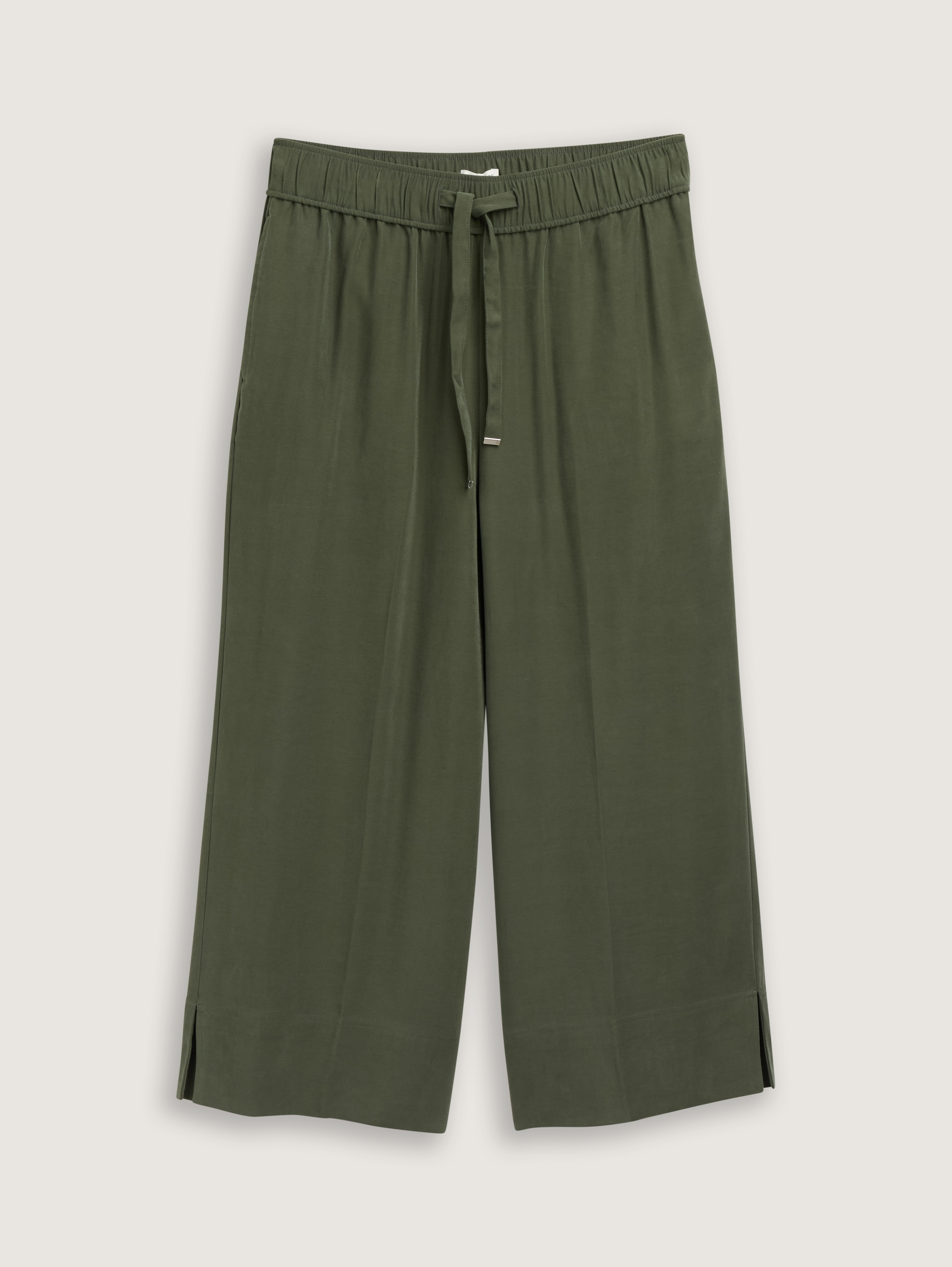 Checkered culotte trousers in LENZING™ ECOVERO™ by Tom Tailor