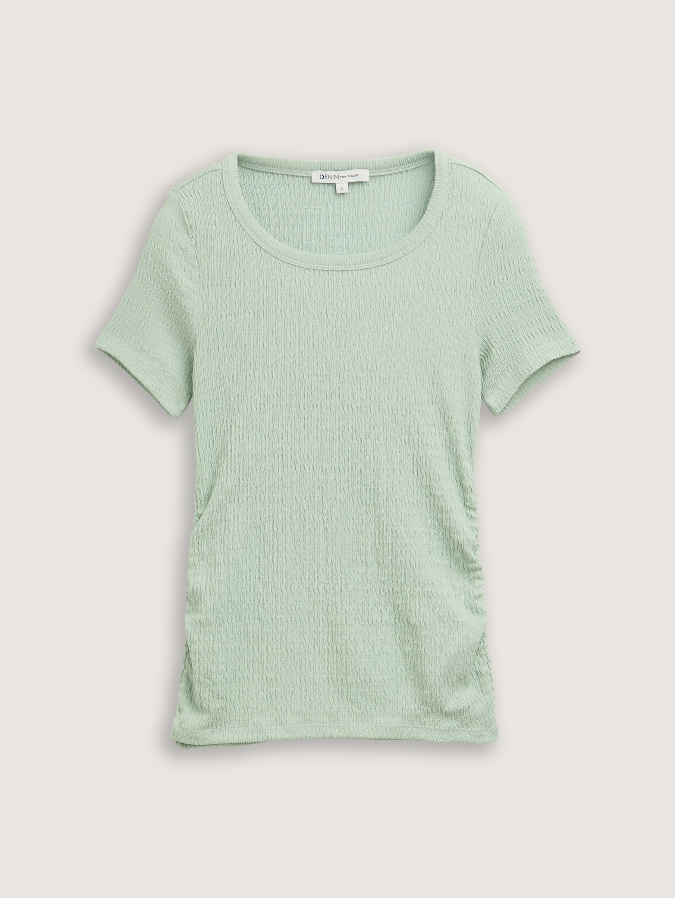 T-Shirt in Knitter-Optik - fresh_mint_green - 