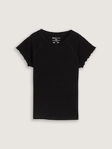Slim Fit Raglan T-Shirt - deep black - Vorder-Produkt-Ansicht