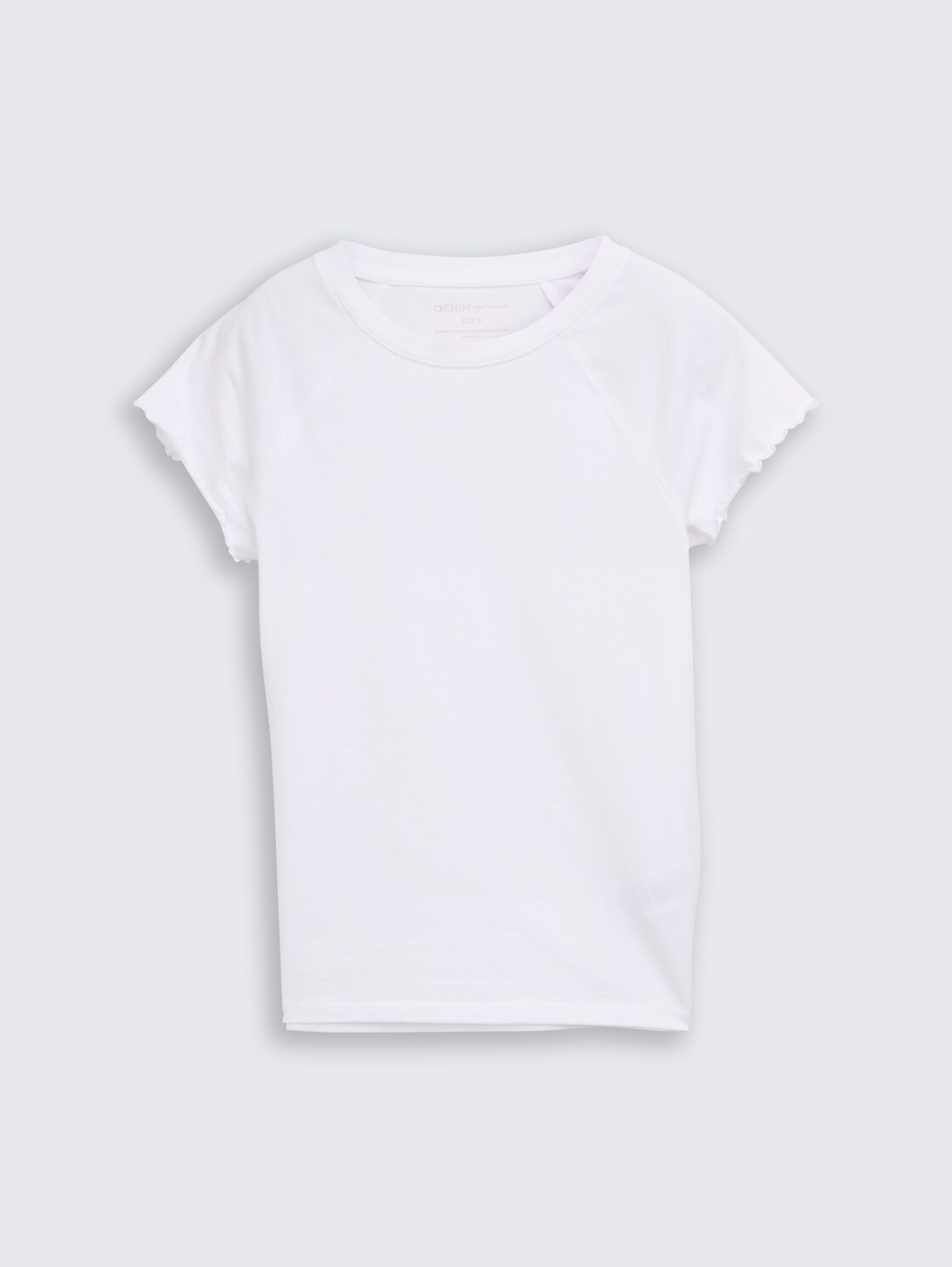 Slim Fit Raglan T-Shirt - White - Vorder-Produkt-Ansicht
