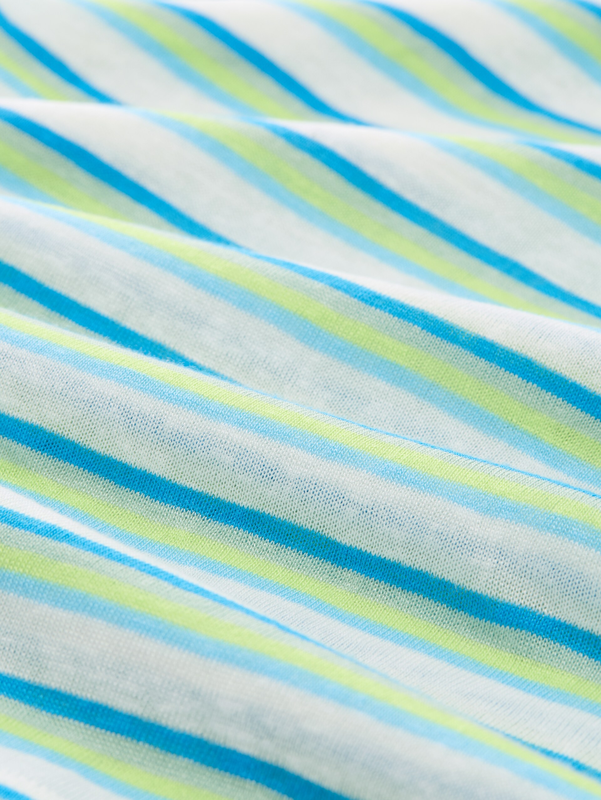 T-Shirt mit Streifenmuster - light multicolor stripe - Material-Ansicht