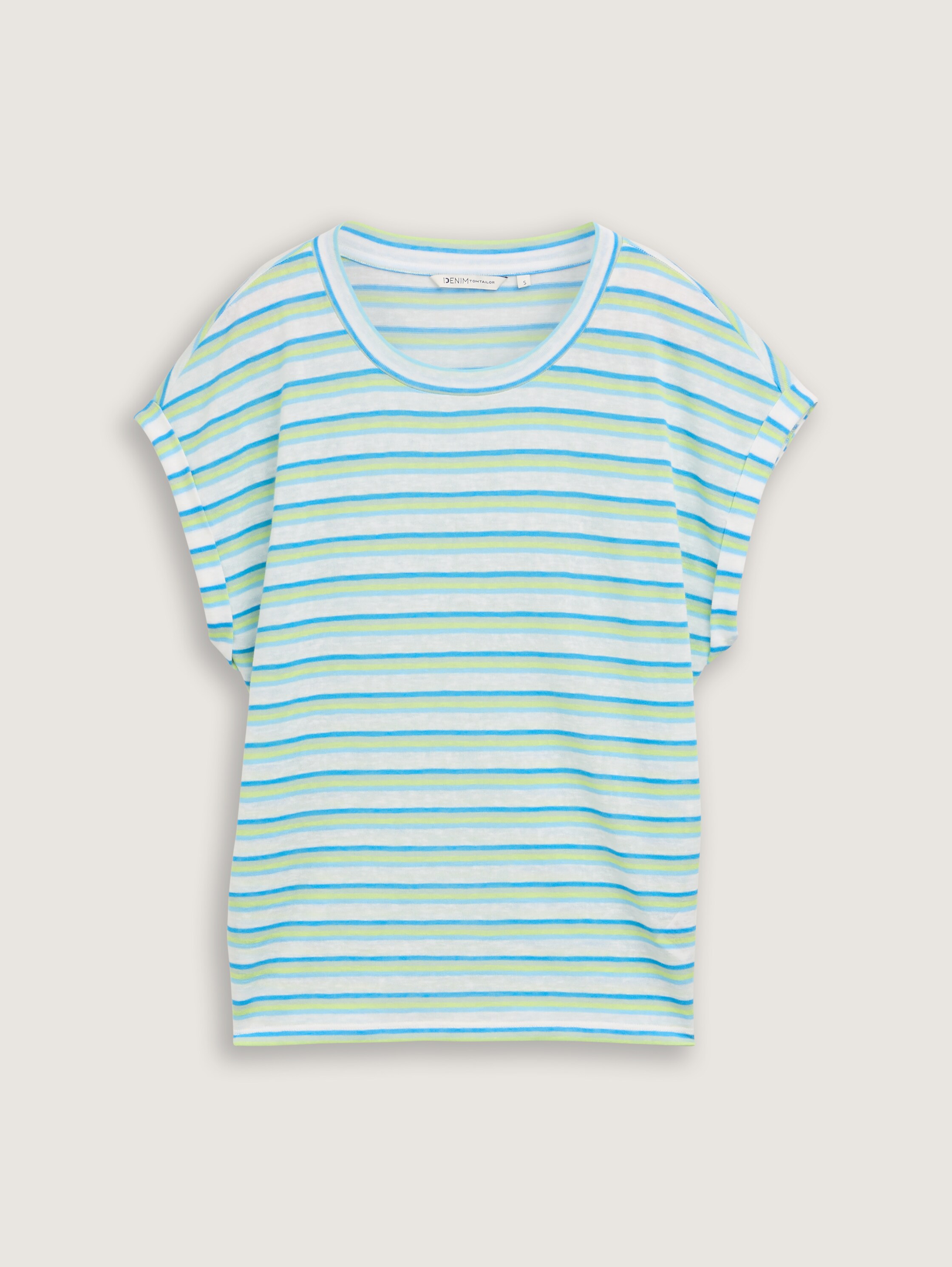 T-Shirt mit Streifenmuster - light_multicolor_stripe - 
