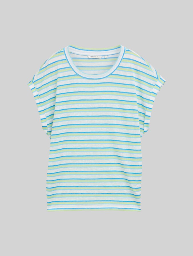 T-Shirt mit Streifenmuster von Denim Female, light multicolor stripe