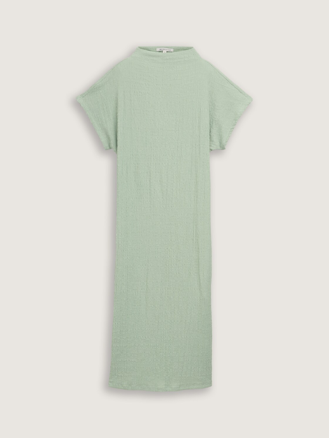 Midi-Kleid mit Stehkragen - Fresh Mint Green - Vorder-Produkt-Ansicht
