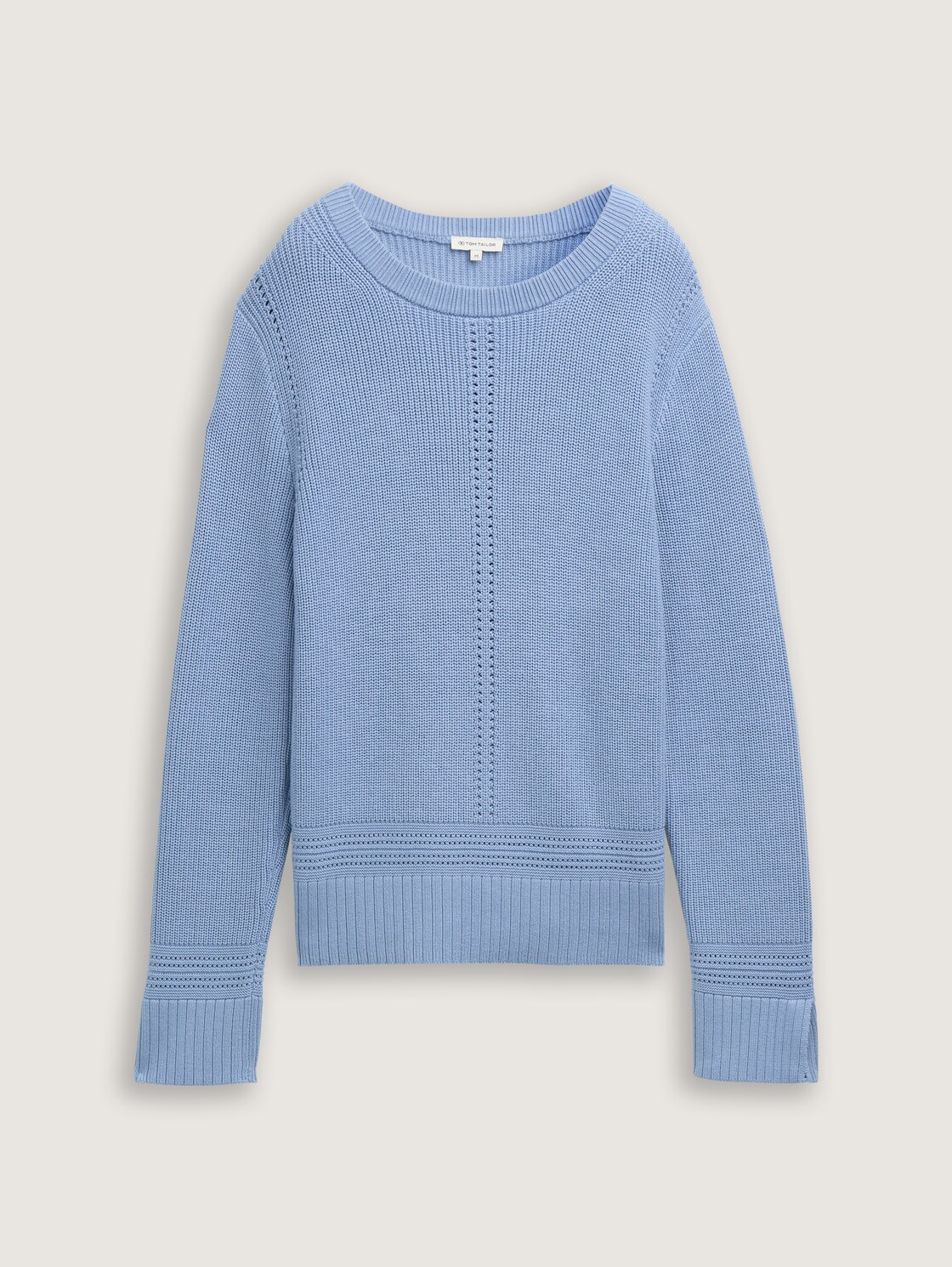 Strickpullover mit Schlitz-Details - flawless blue