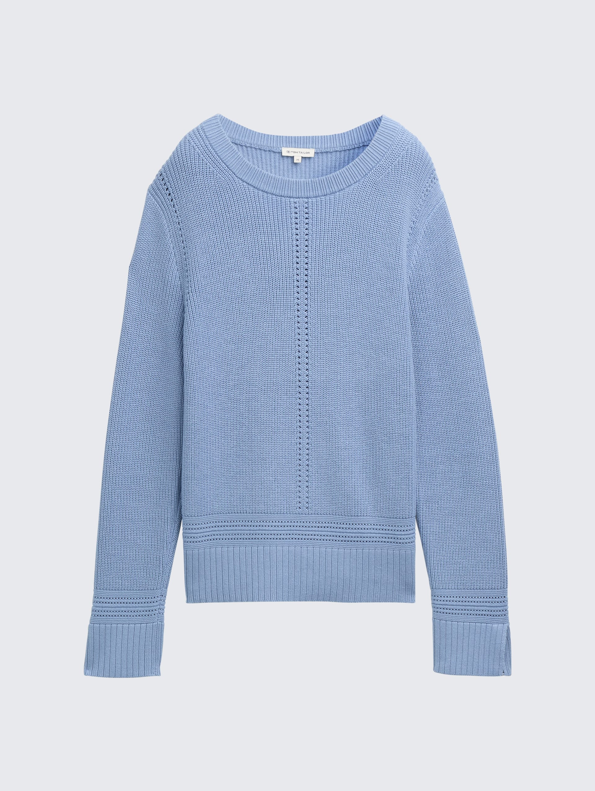 Strickpullover mit Schlitz-Details - flawless blue
