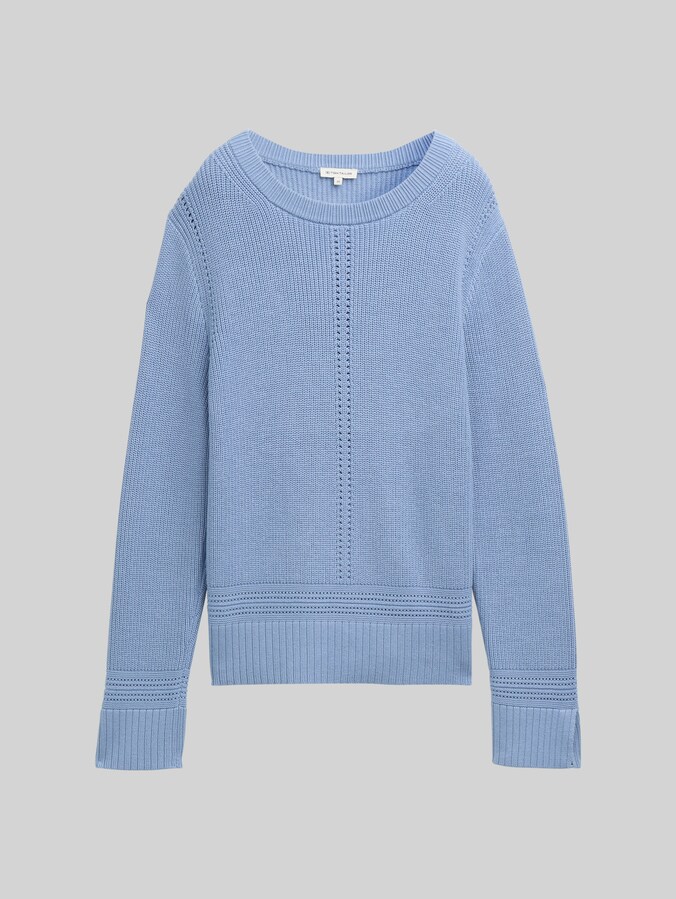 Strickpullover mit Schlitz-Details von Women, flawless blue