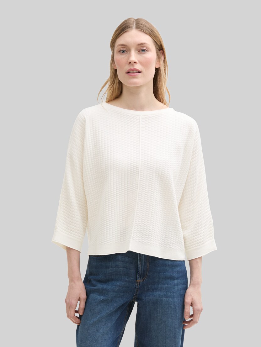 Loose Fit Strickpullover von Women, Whisper White