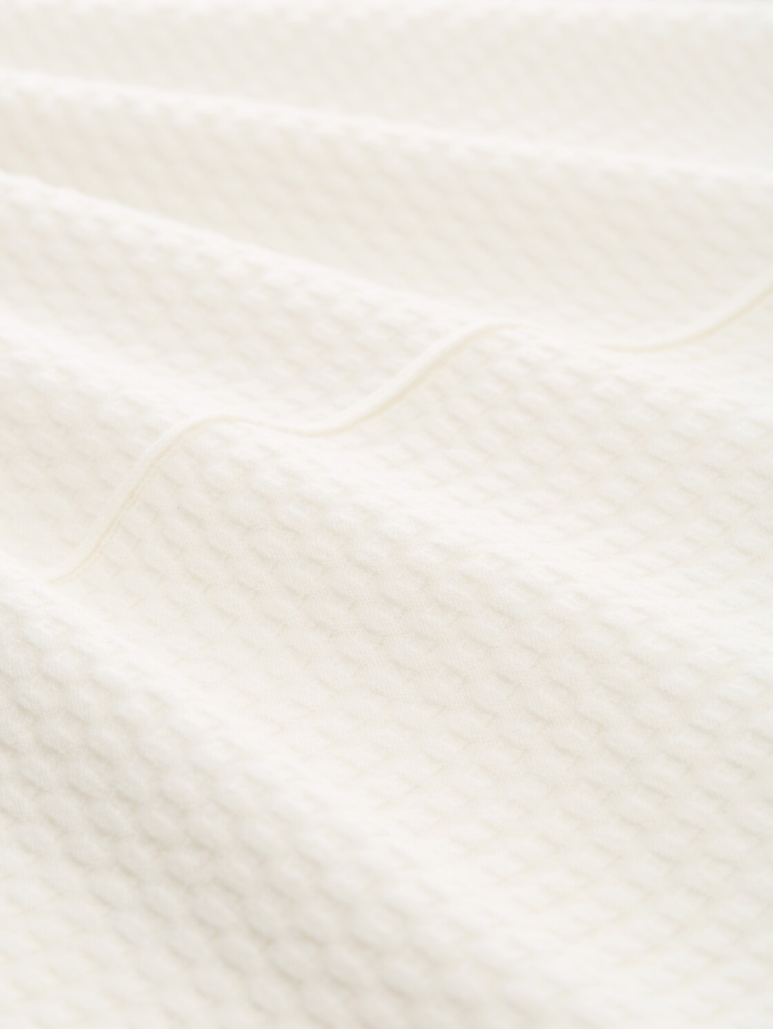 Loose Fit Strickpullover - Whisper White - Material-Ansicht