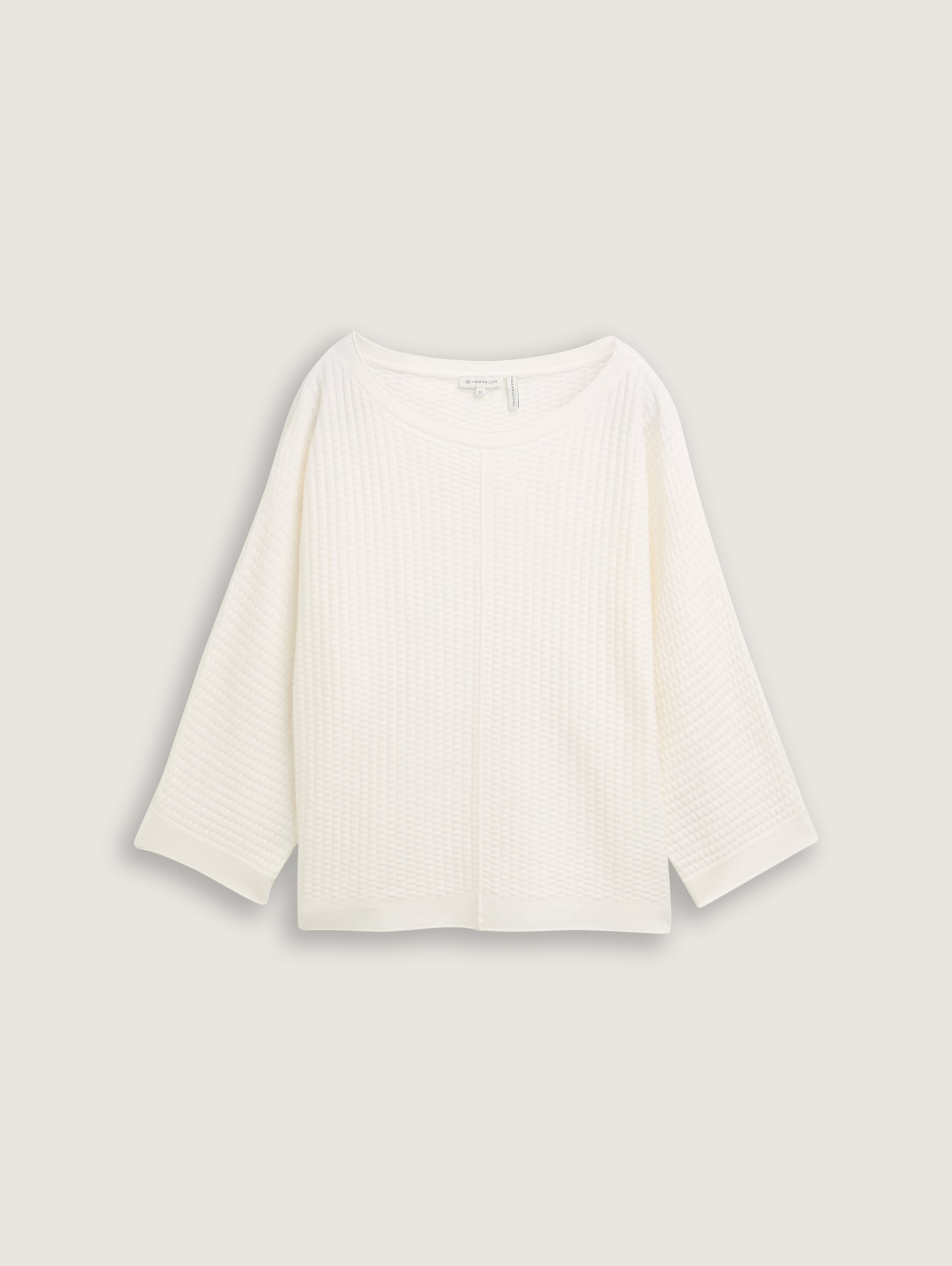 Loose Fit Strickpullover - Whisper White