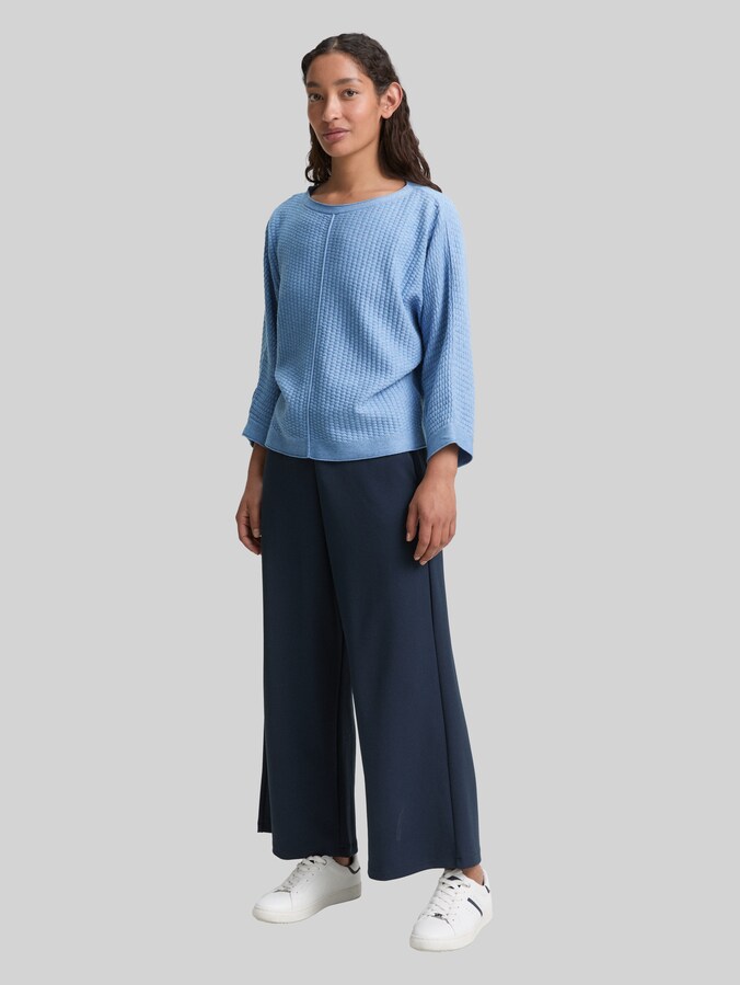Loose Fit Strickpullover von Women, flawless blue melange