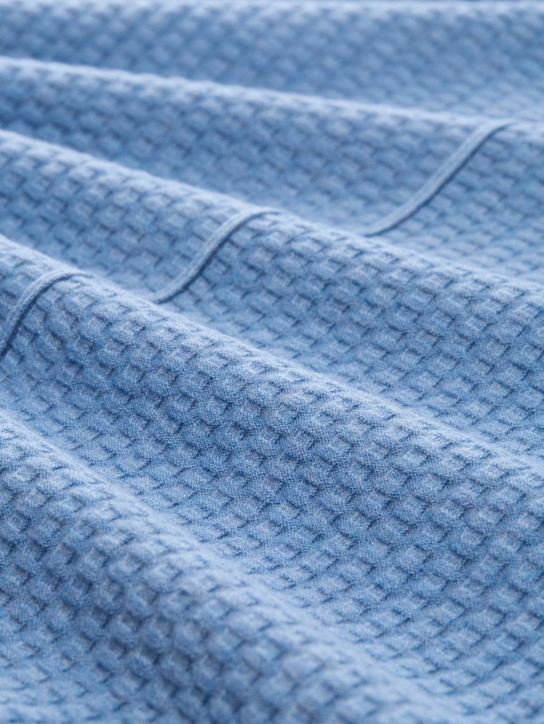 Loose Fit Strickpullover - flawless blue melange - Material-Ansicht