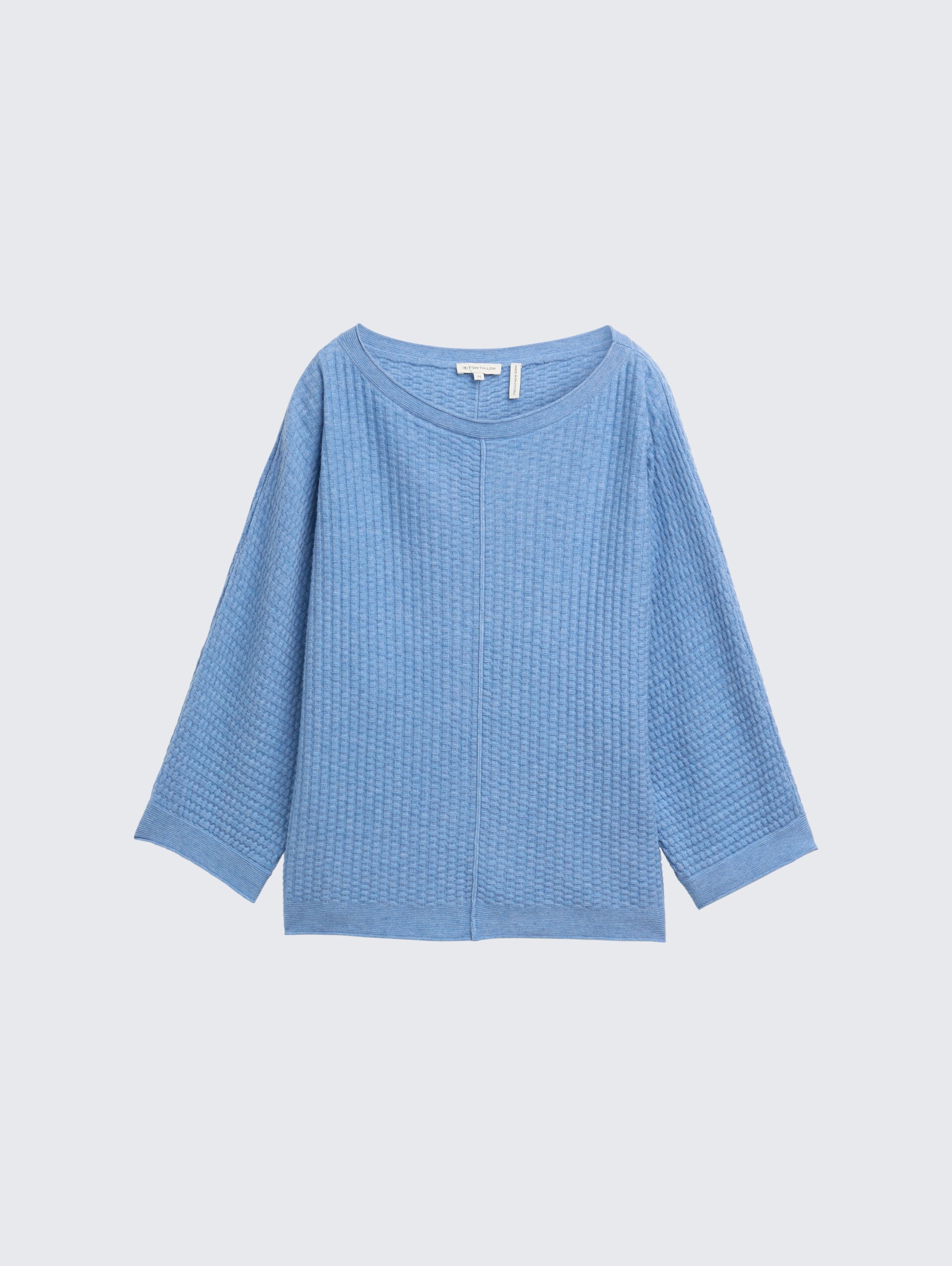 Loose Fit Strickpullover - flawless blue melange