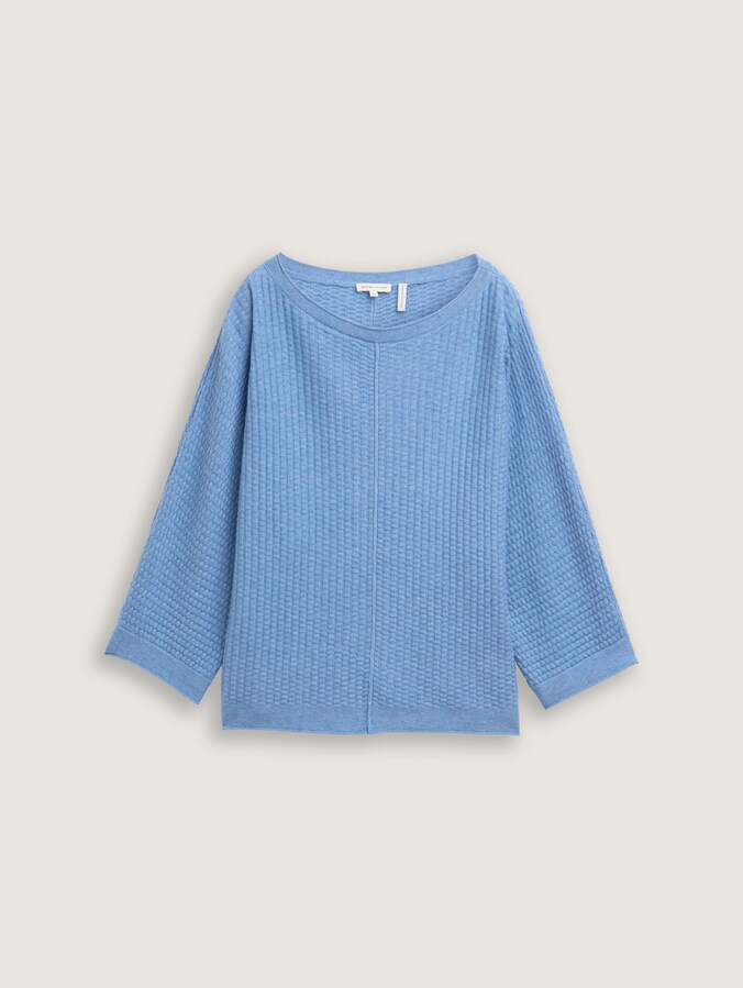 Loose Fit Strickpullover von Women, flawless blue melange
