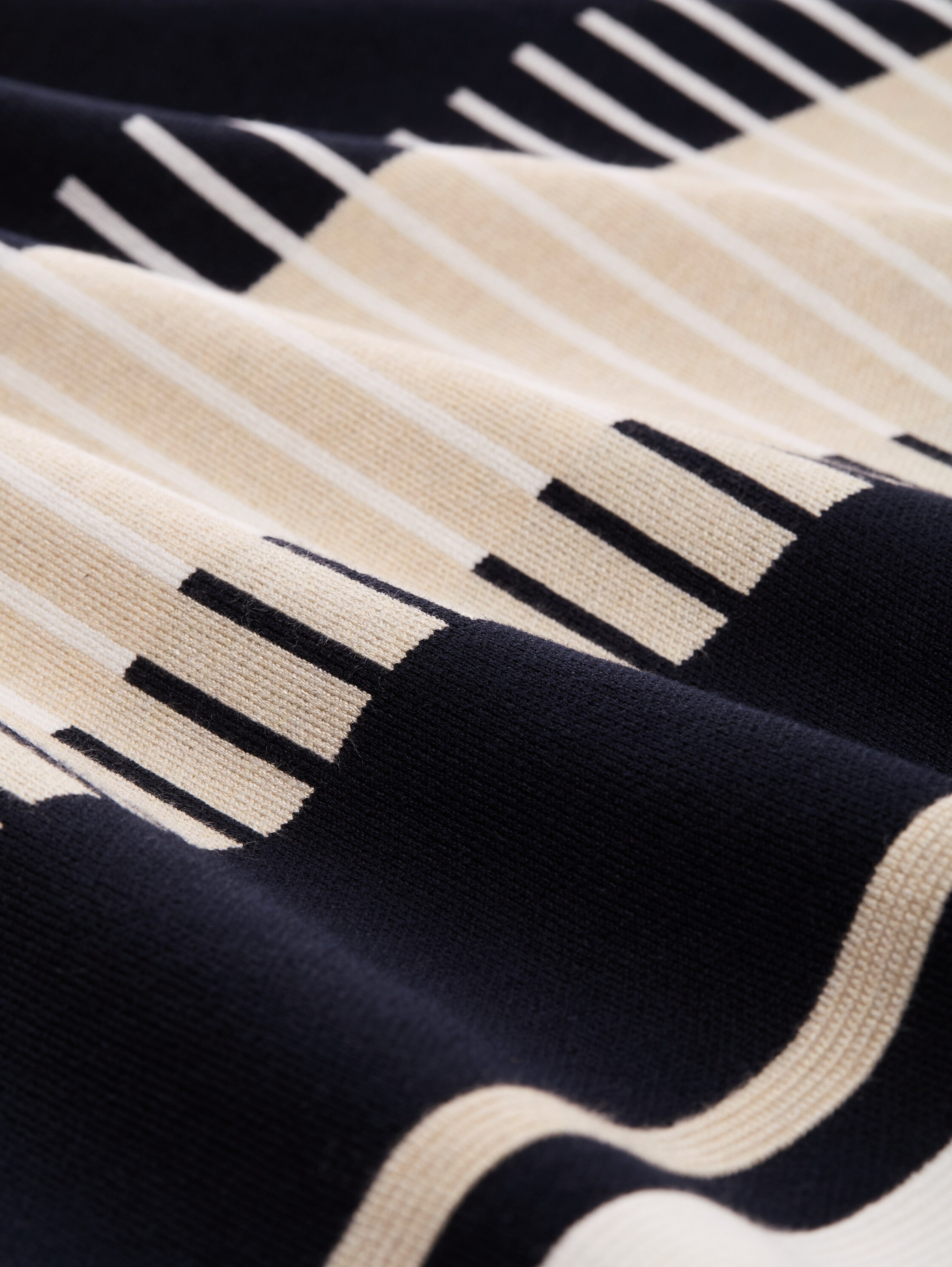 Strickpullover mit Streifenmuster - navy_knit_stripe_design - 