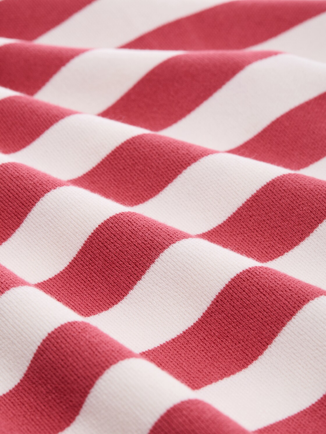 Cardigan mit Streifenmuster - red offwhite block stripe - Material-Ansicht