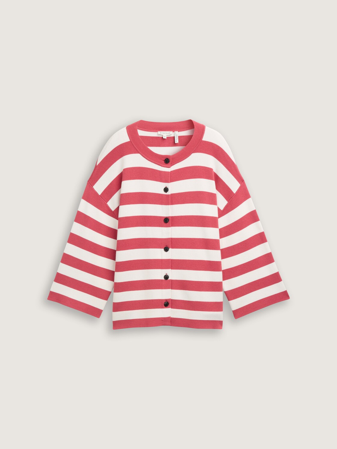 Cardigan mit Streifenmuster - red offwhite block stripe