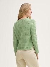Pull-over en tricot de coton bio - true green